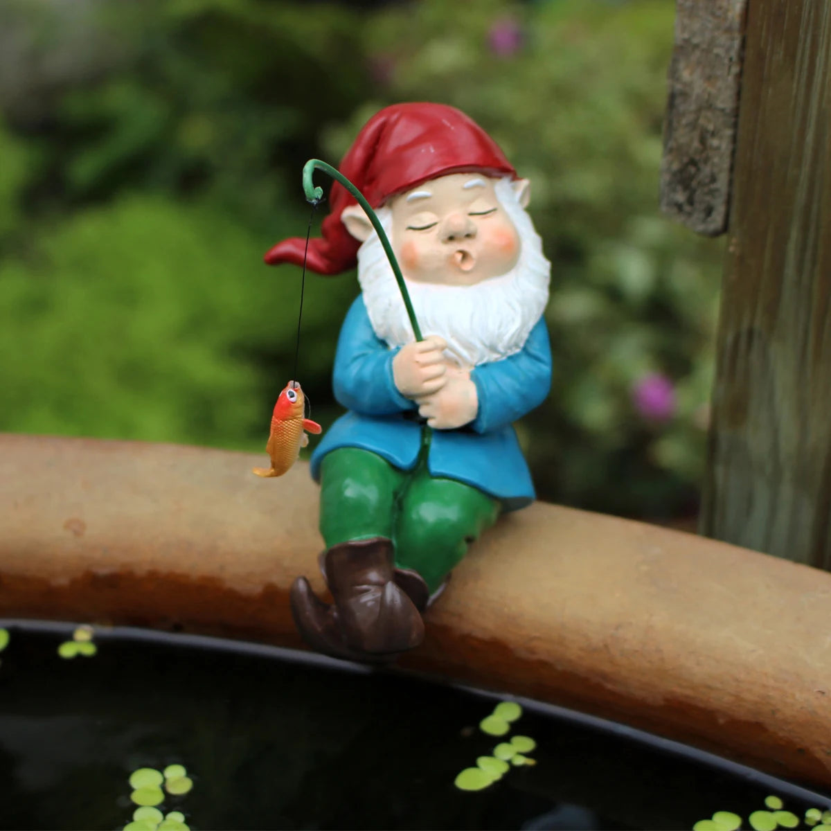Nordspur | Snoozerod Sleeping Fishing Gnome Garden Ornament