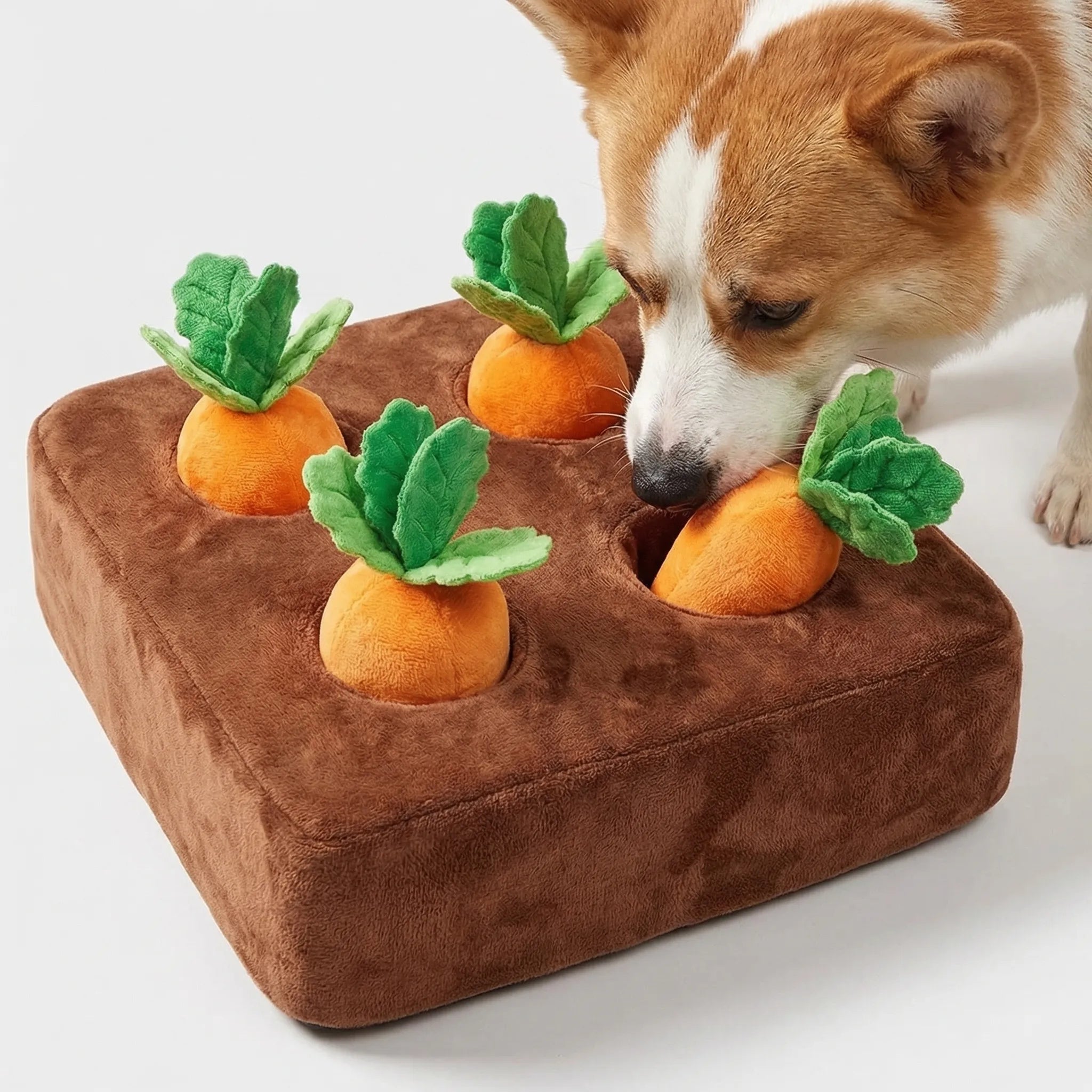 Schnüffelmatte für Hunde und Katzen mit versteckten Leckerli-Taschen