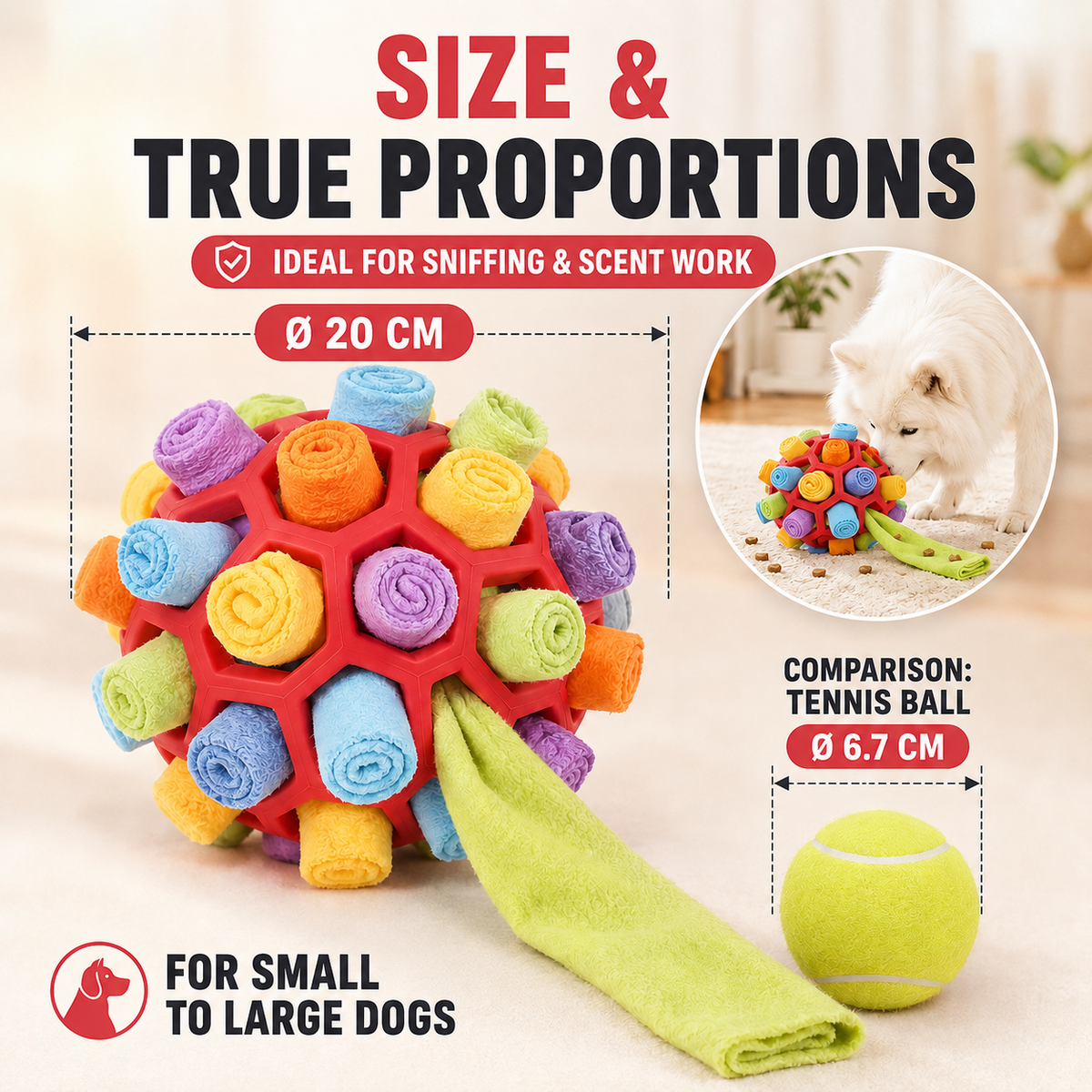 Nordspur | Snufflox Interactive Sniff Ball With Strap Handle