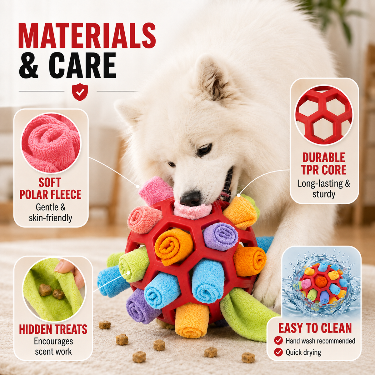 Nordspur | Snufflox Interactive Sniff Ball With Strap Handle