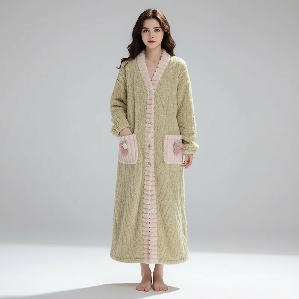 Nordspur | SnuggleLuxe Long Sleeve Ankle Nightgown