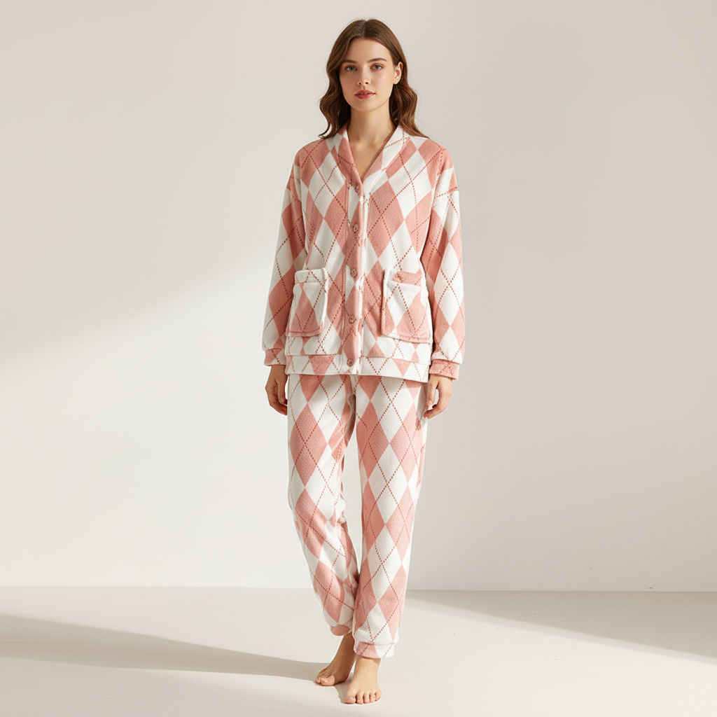 Nordspur | SnuggleVell Thick Long Sleeve Pajama Set