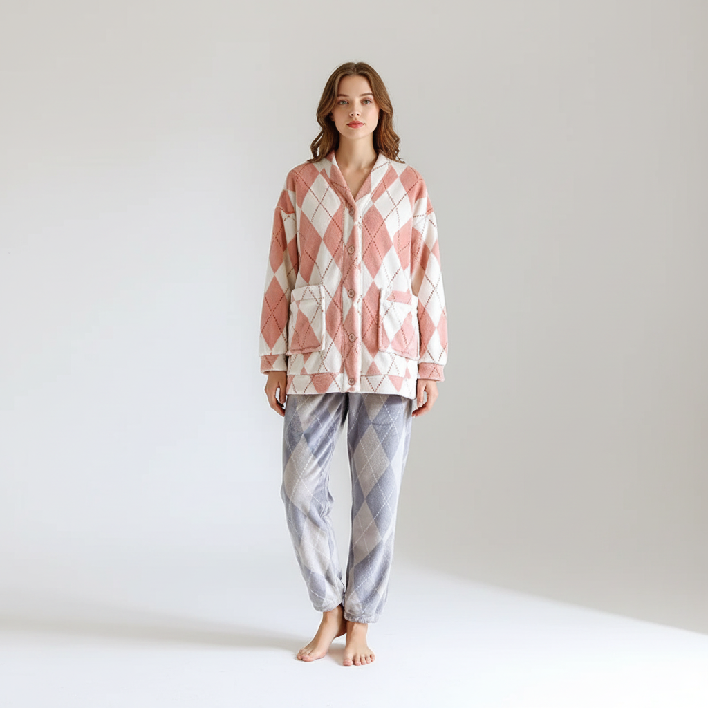 Nordspur | SnuggleVell Thick Long Sleeve Pajama Set