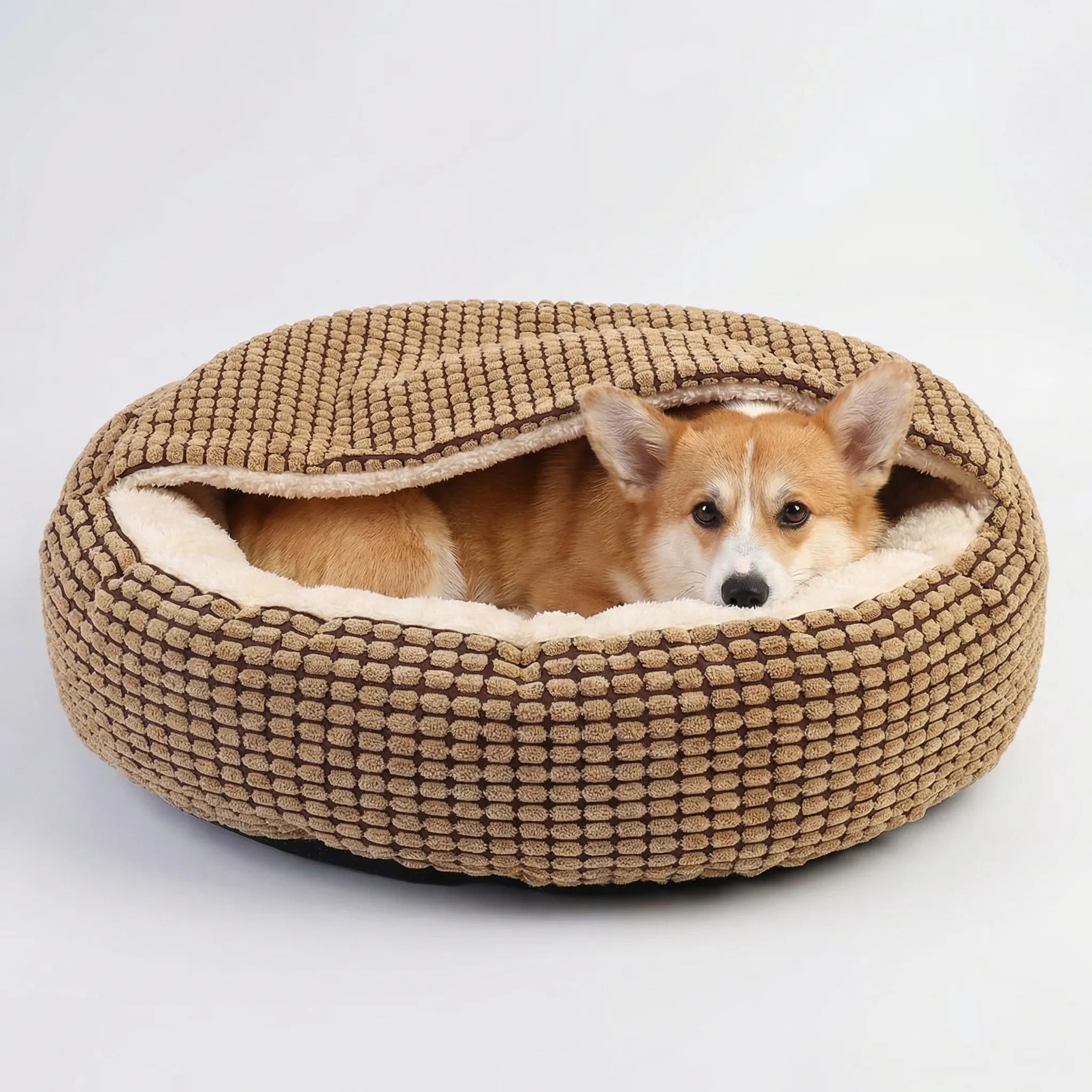 Nordspur | Snugglova Hooded Round Donut Pet Bed