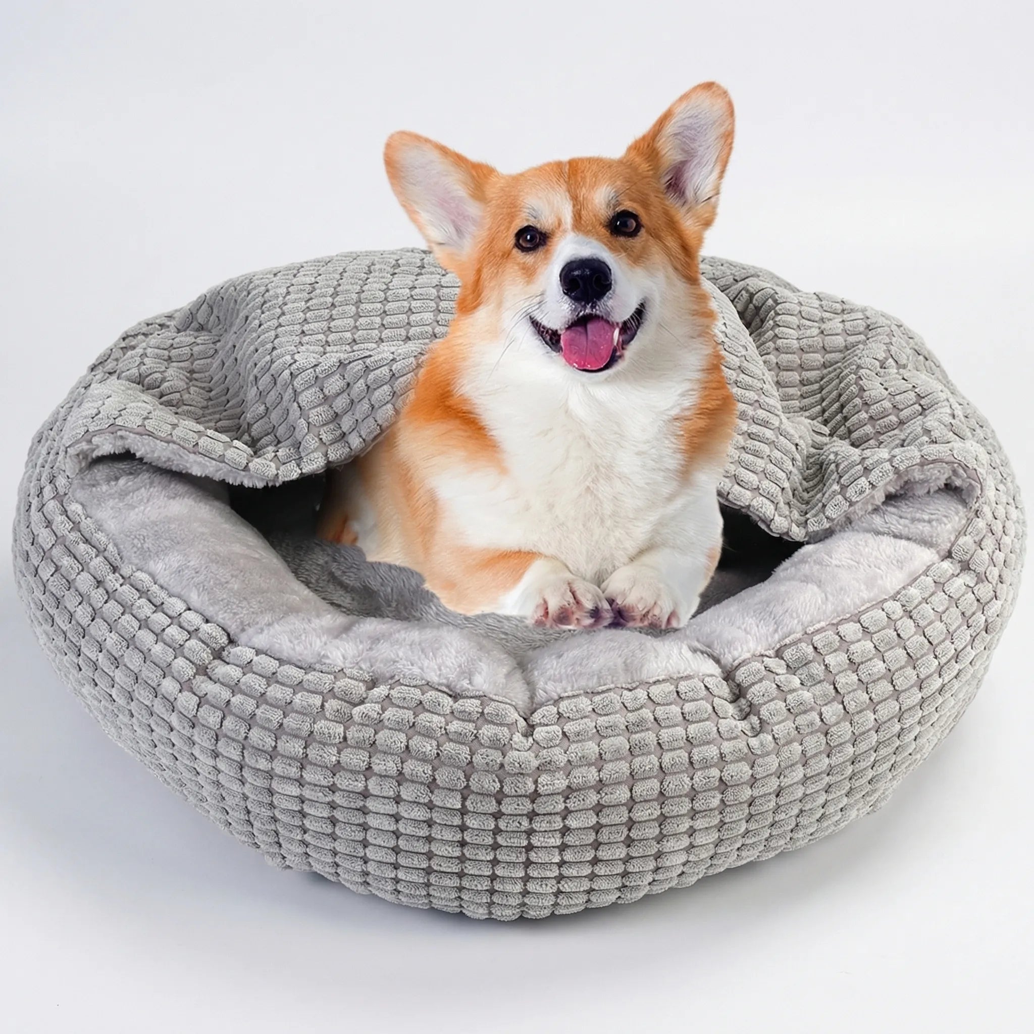 Nordspur | Snugglova Hooded Round Donut Pet Bed