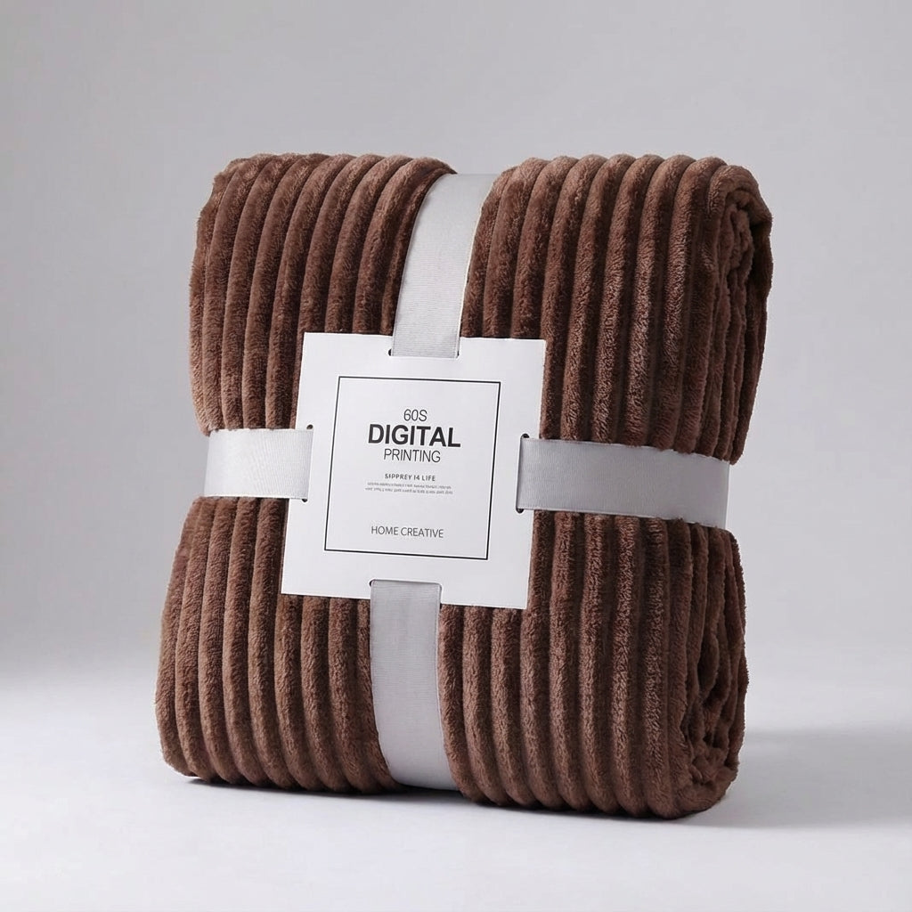 Nordspur | Snuglyn Plush Ribbed Throw Blanket