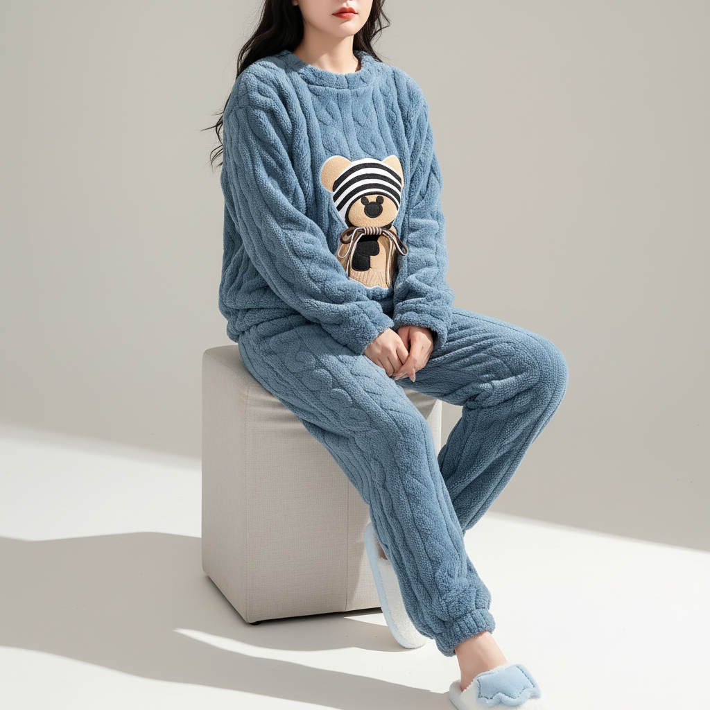 Nordspur | Snugraze Thick Cable Textured Sleep Set
