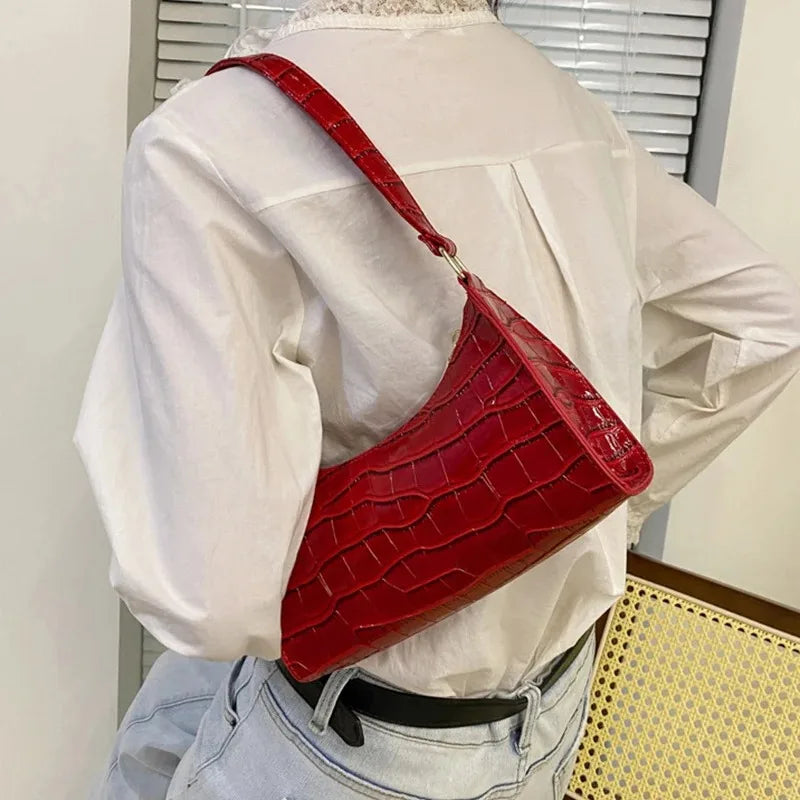 Nordspur | Soft PU Baguette Shoulder Bag