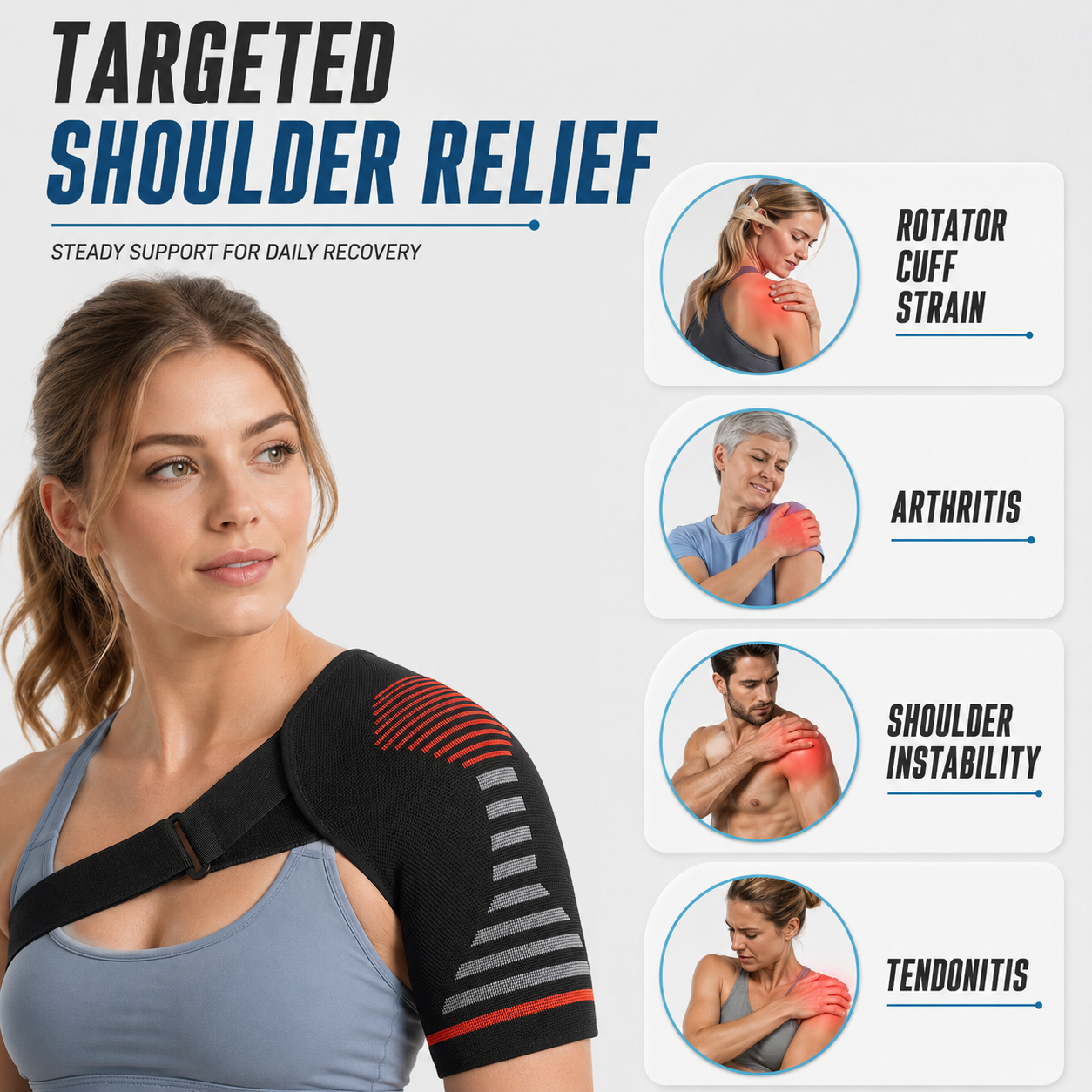 Nordspur | SolaceSleeve Compression Knit Shoulder Sleeve