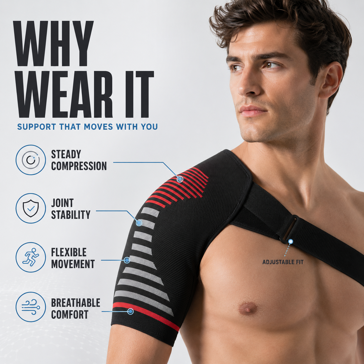 Nordspur | SolaceSleeve Compression Knit Shoulder Sleeve