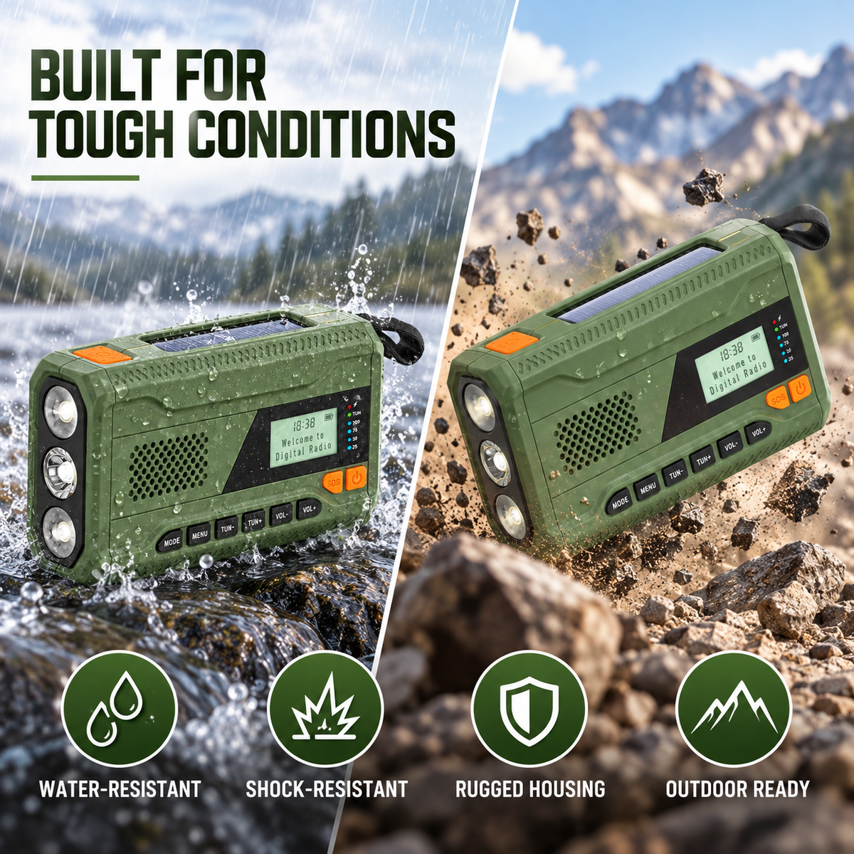 Nordspur | Solanta Portable Solar Crank Radio