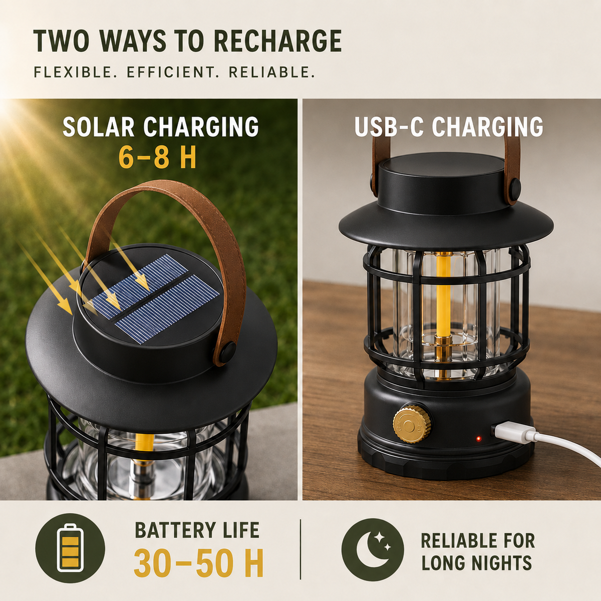 Nordspur | Solantis Portable 360-Degree LED Camping Lantern