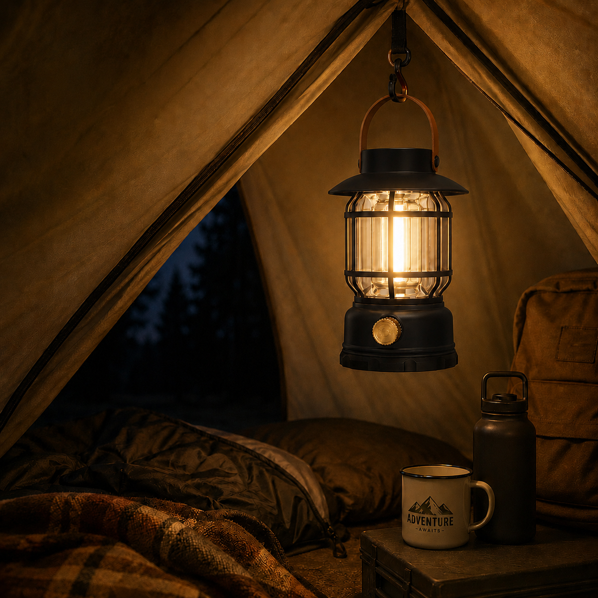 Nordspur | Solantis Portable 360-Degree LED Camping Lantern