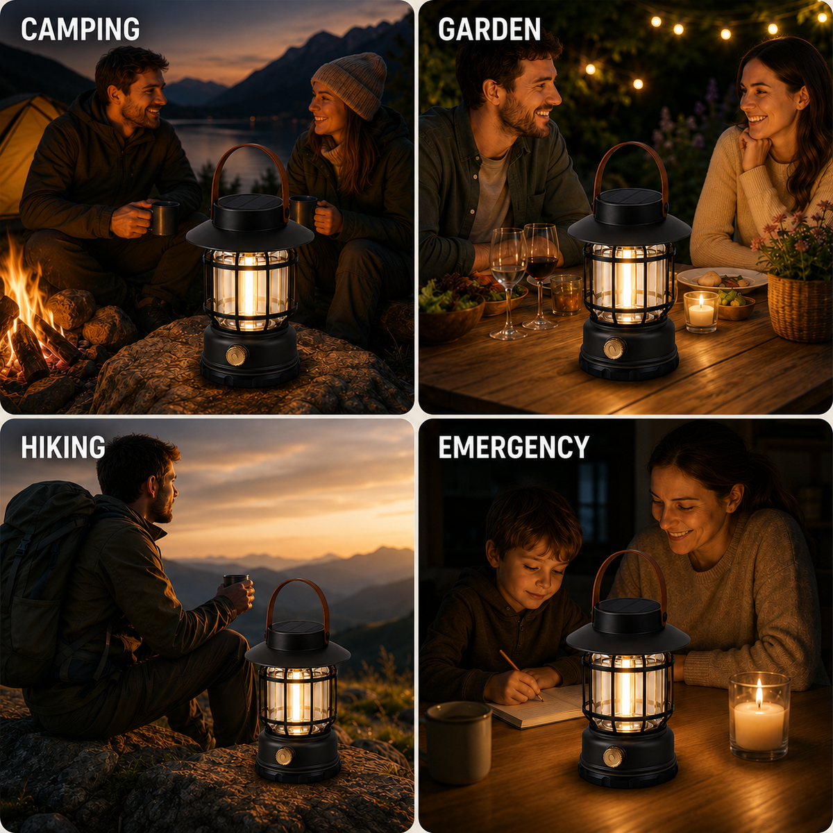 Nordspur | Solantis Portable 360-Degree LED Camping Lantern