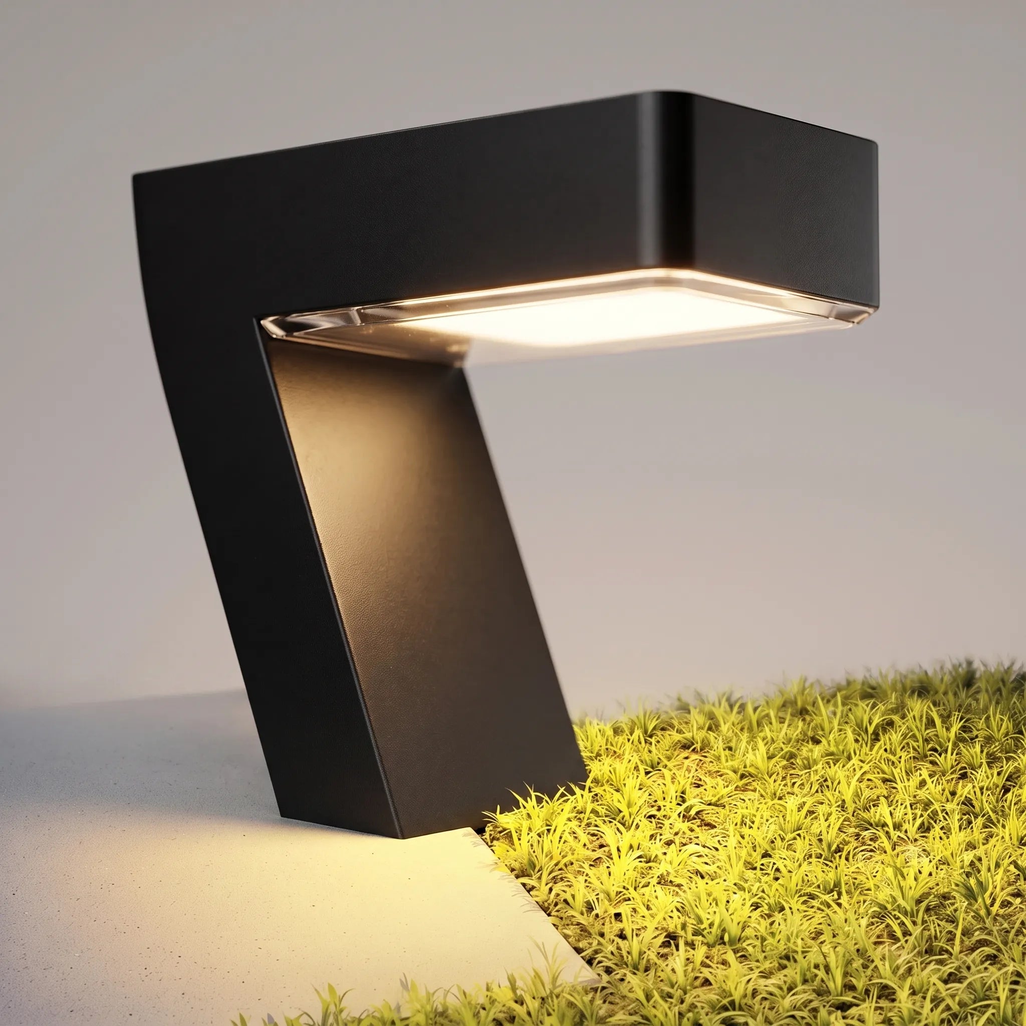 Nordspur | SolarGleam Modern L-Shaped Solar Path Lights