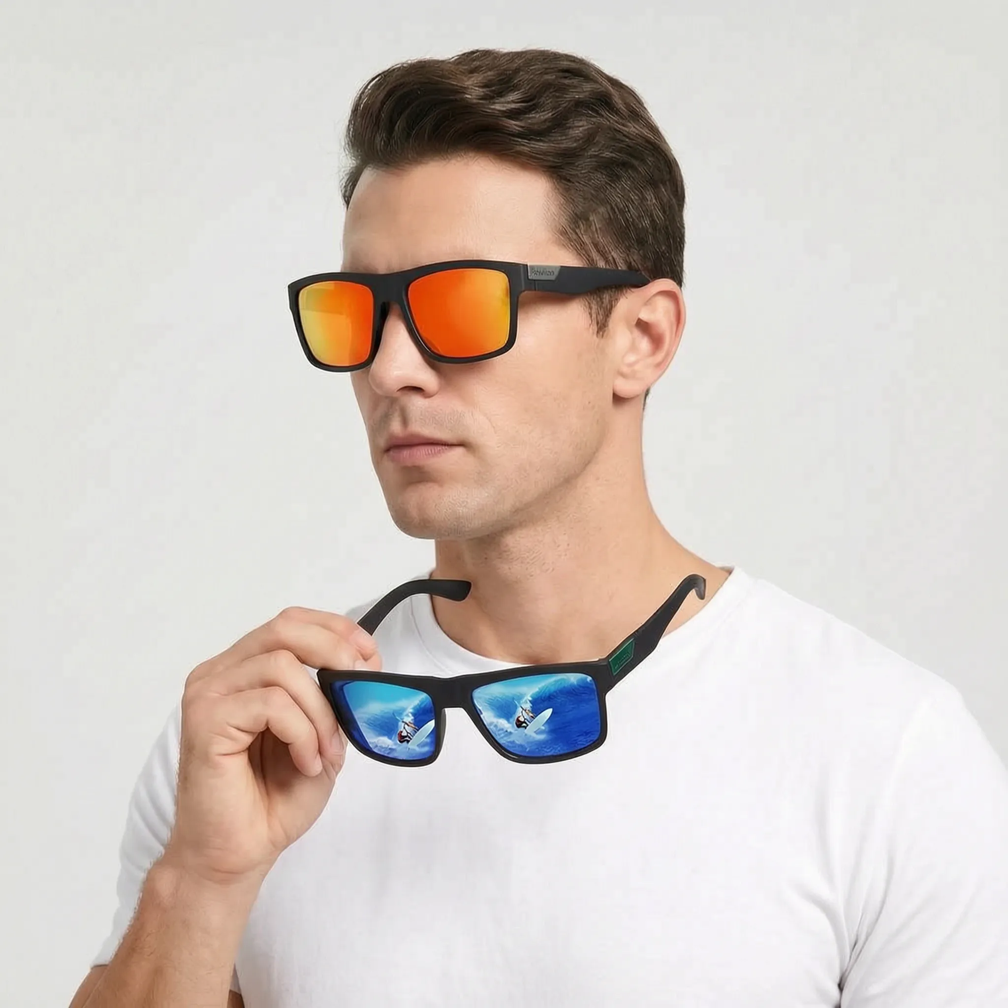 Nordspur | Solaric Retro Square Polarized Sunglasses For Men