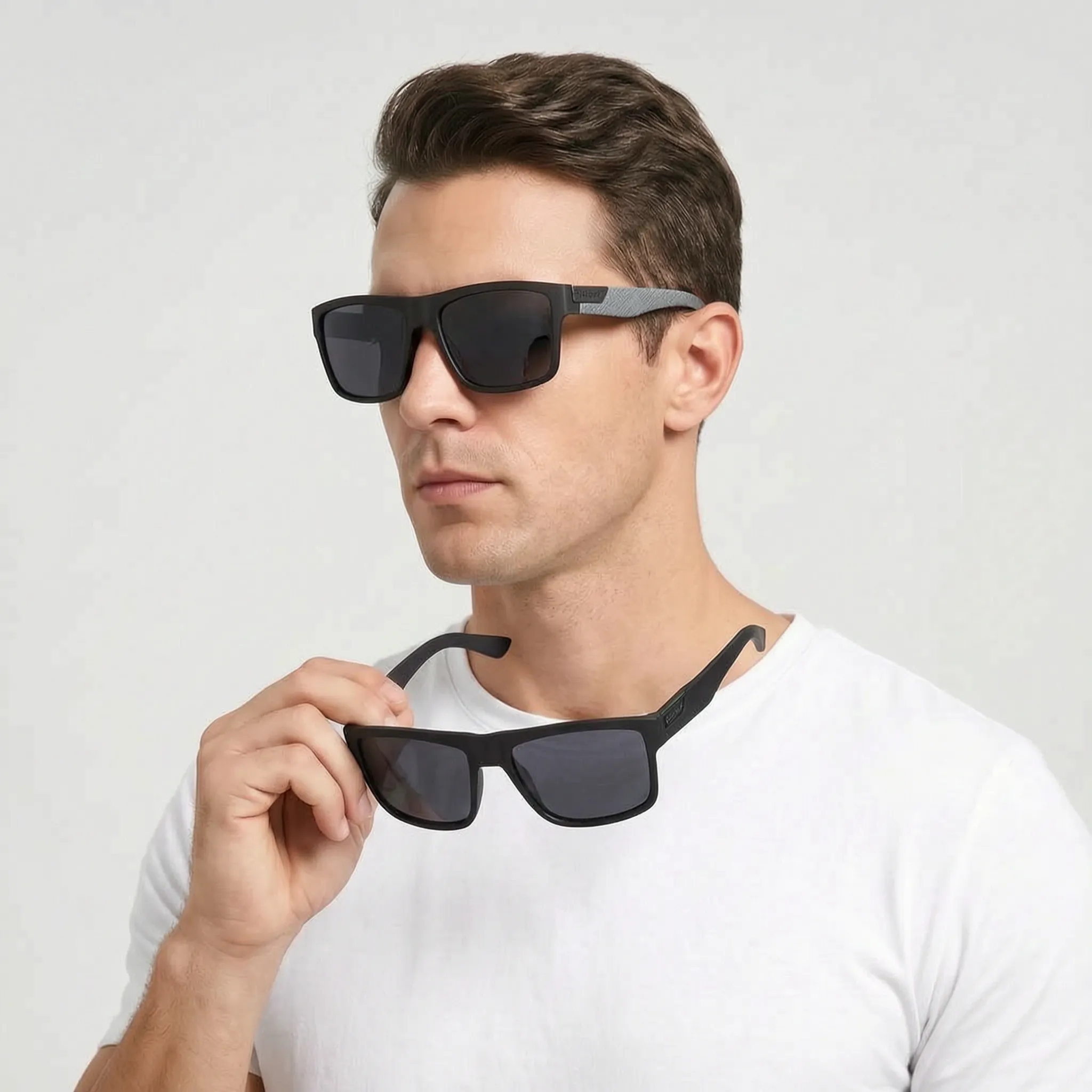 Nordspur | Solaric Retro Square Polarized Sunglasses For Men