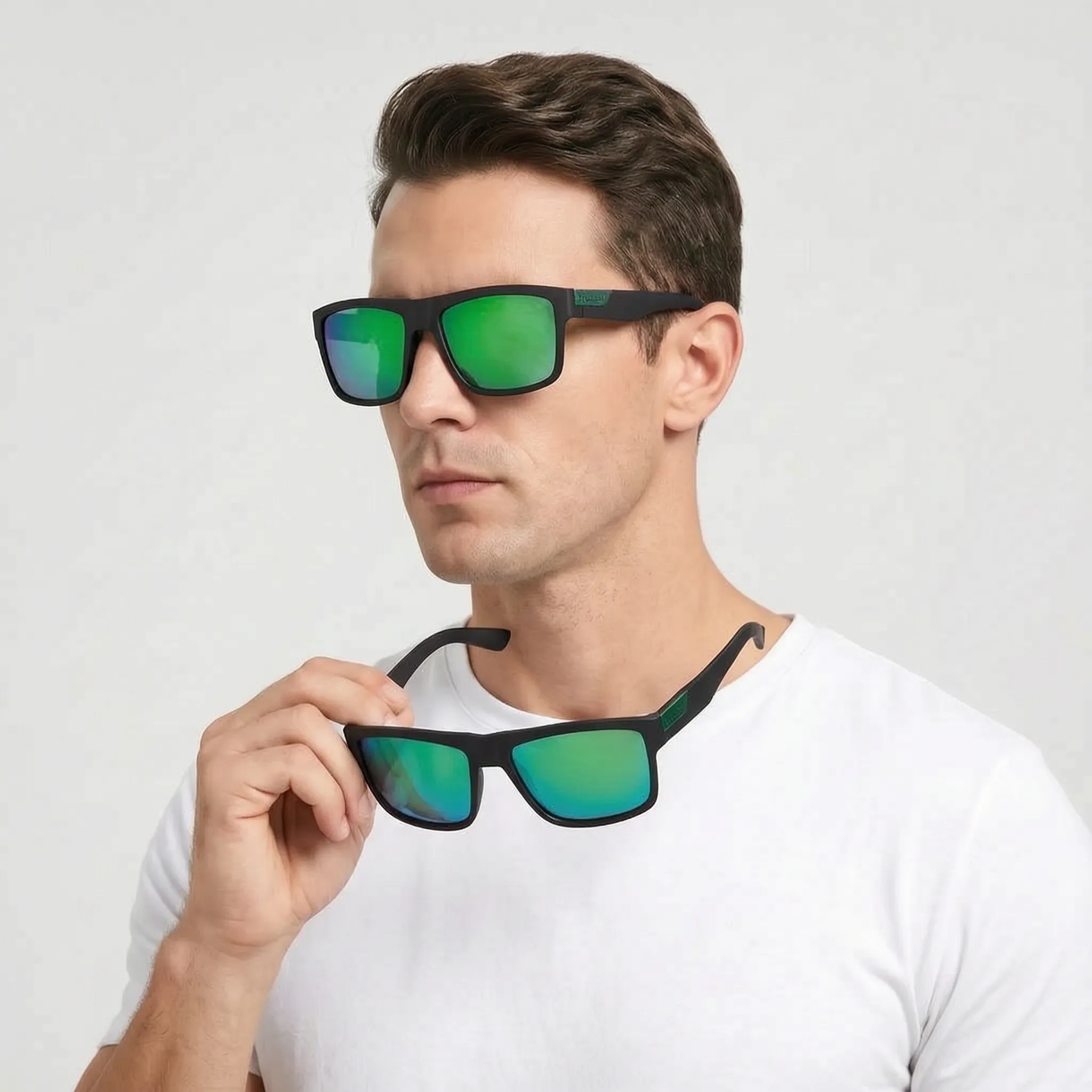 Nordspur | Solaric Retro Square Polarized Sunglasses For Men
