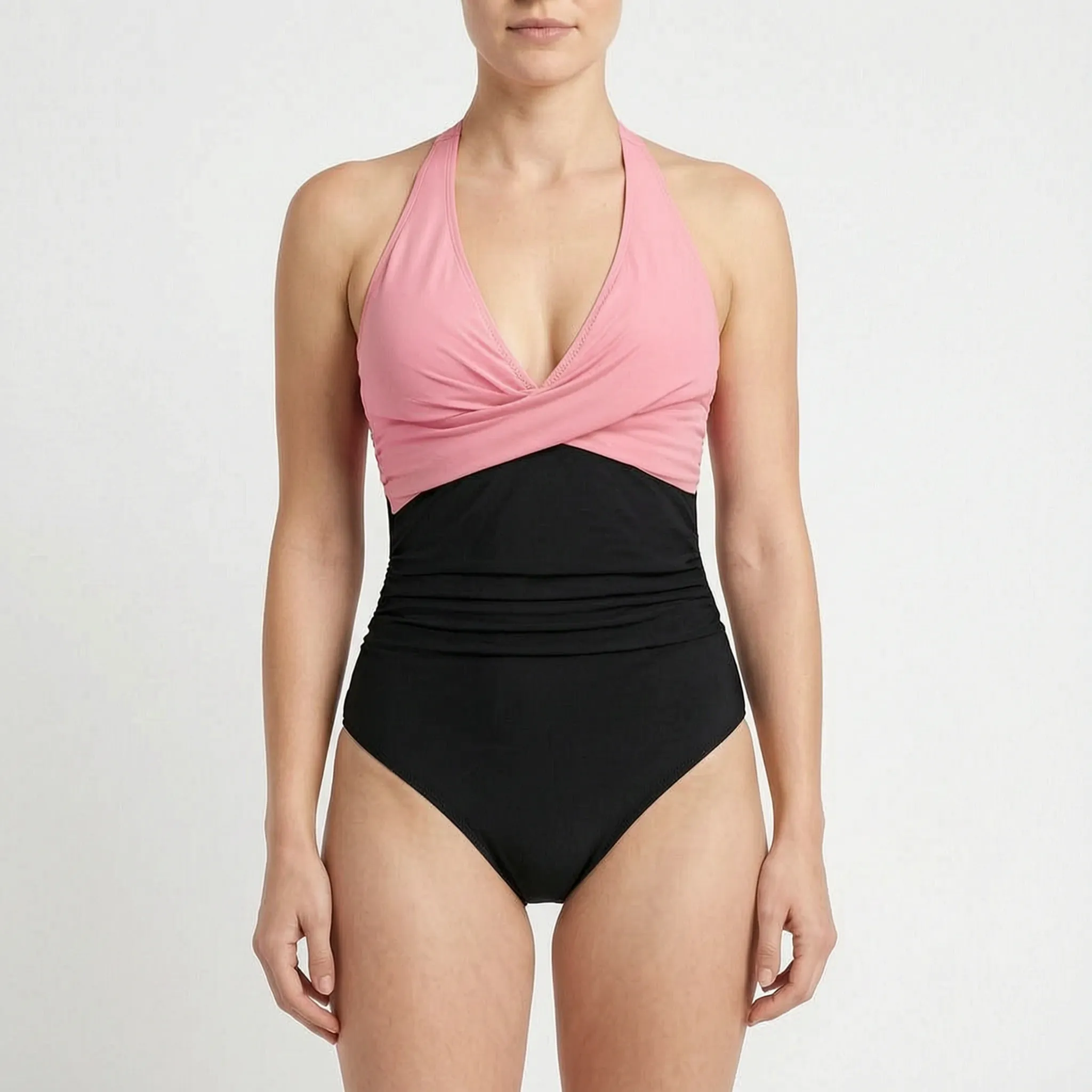 Nordspur | Solaris Ruched Halter Neck One Piece Swimsuit