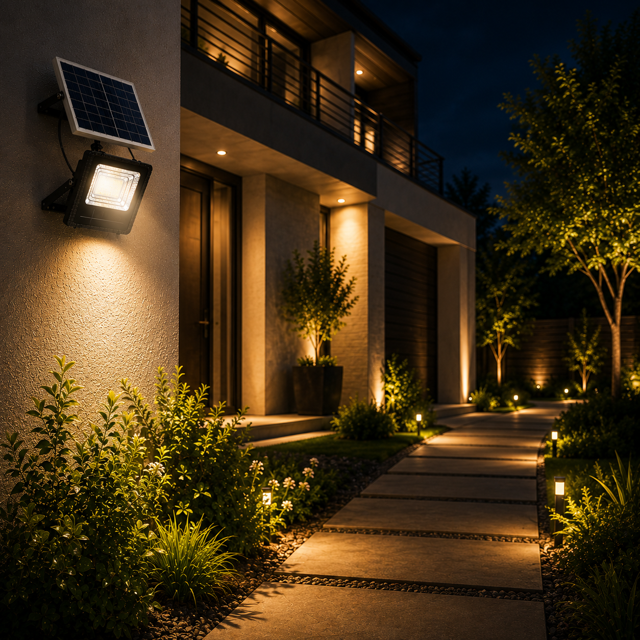Nordspur | Soluxe Solar-Powered Outdoor Flood Light With Remote