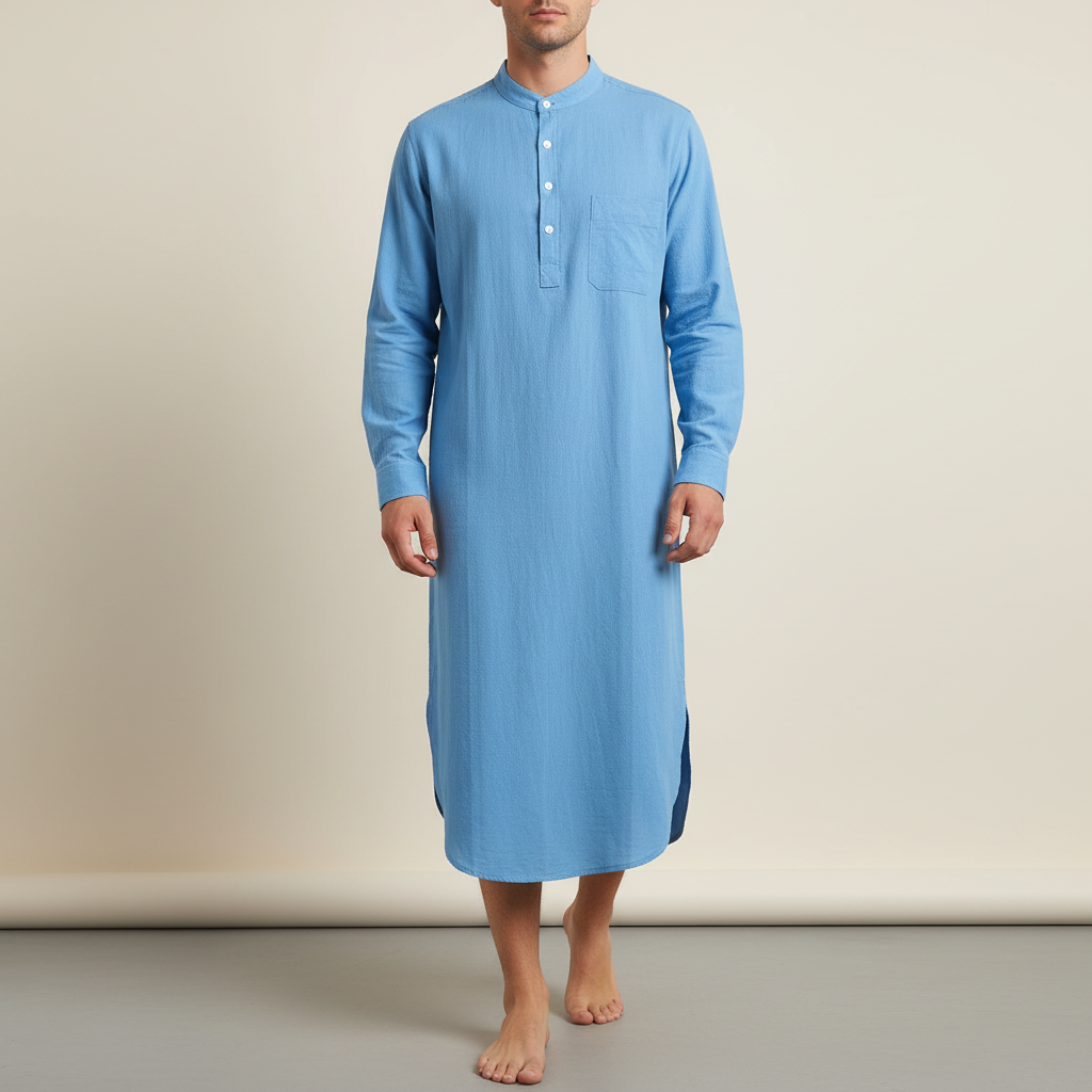 Nordspur | Somnaro Long Sleeve Button Front Nightgown