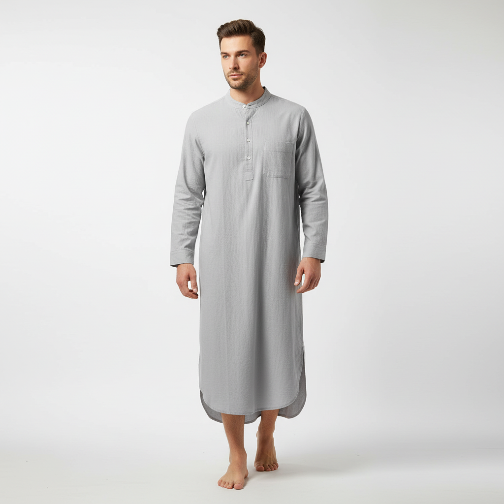 Nordspur | Somnaro Long Sleeve Button Front Nightgown