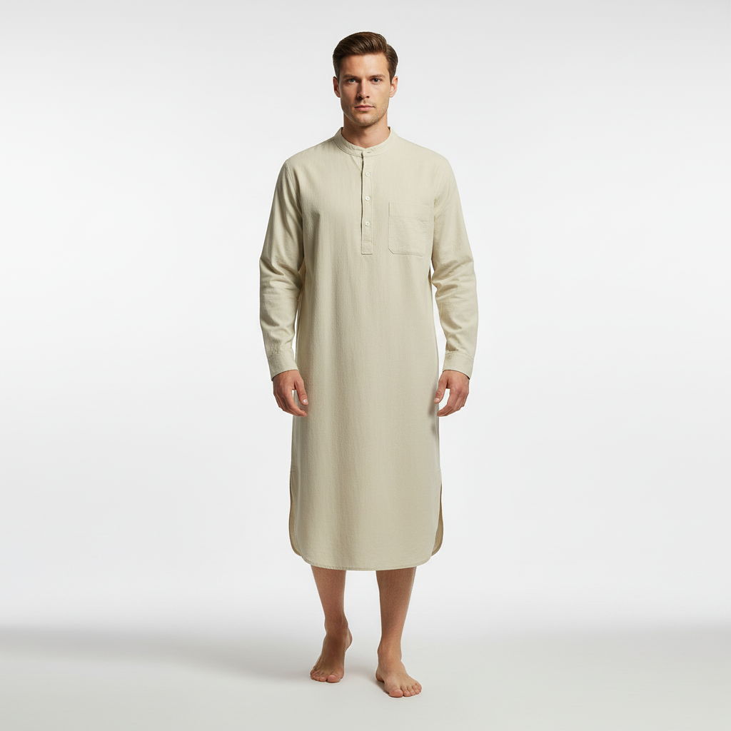 Nordspur | Somnaro Long Sleeve Button Front Nightgown