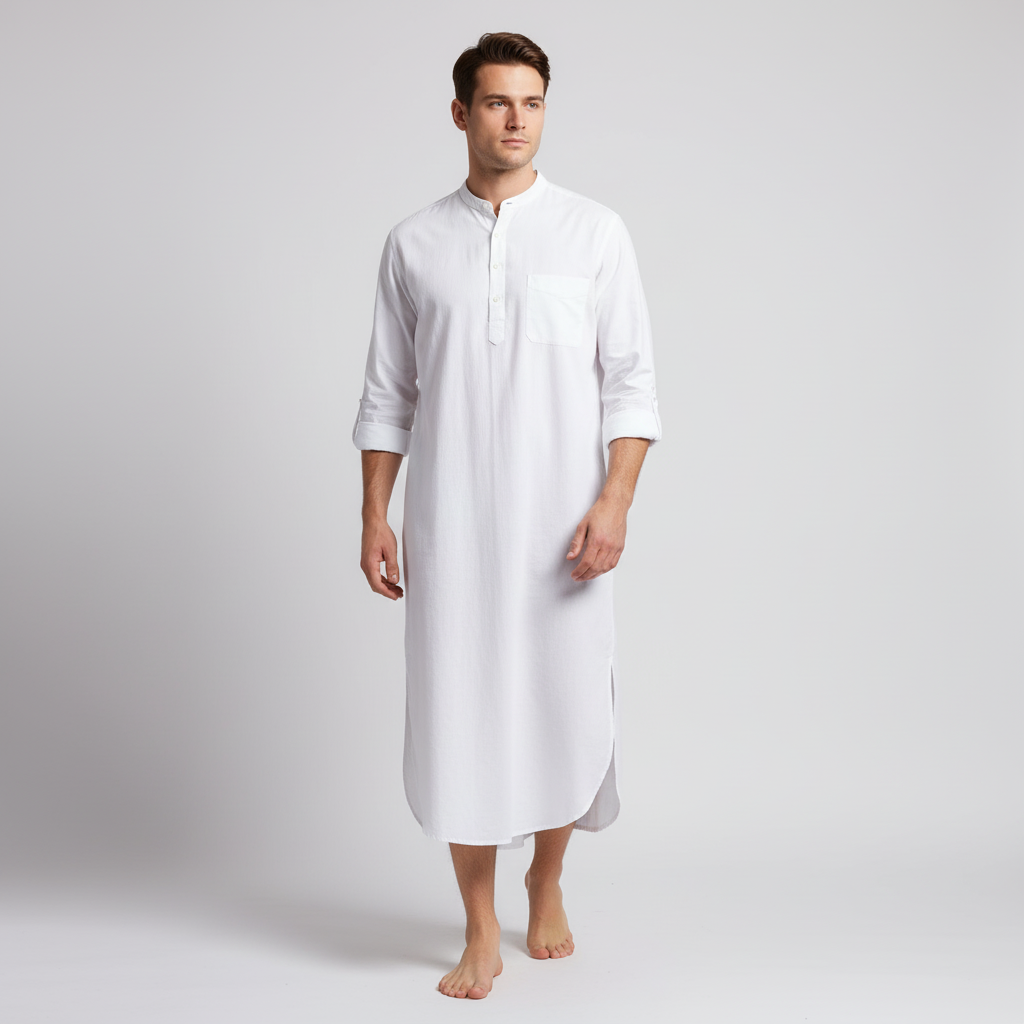 Nordspur | Somnaro Long Sleeve Button Front Nightgown