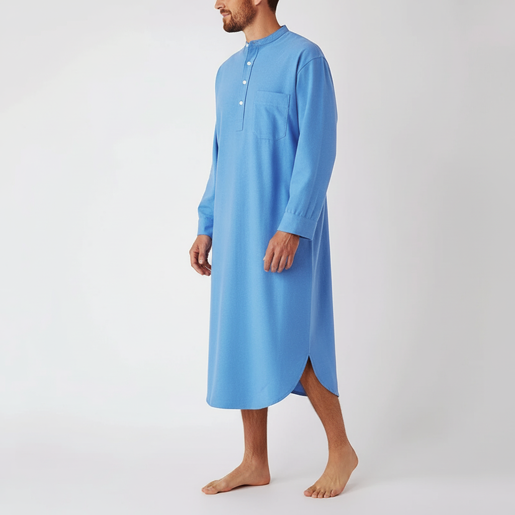 Nordspur | Somnaro Long Sleeve Button Front Nightgown