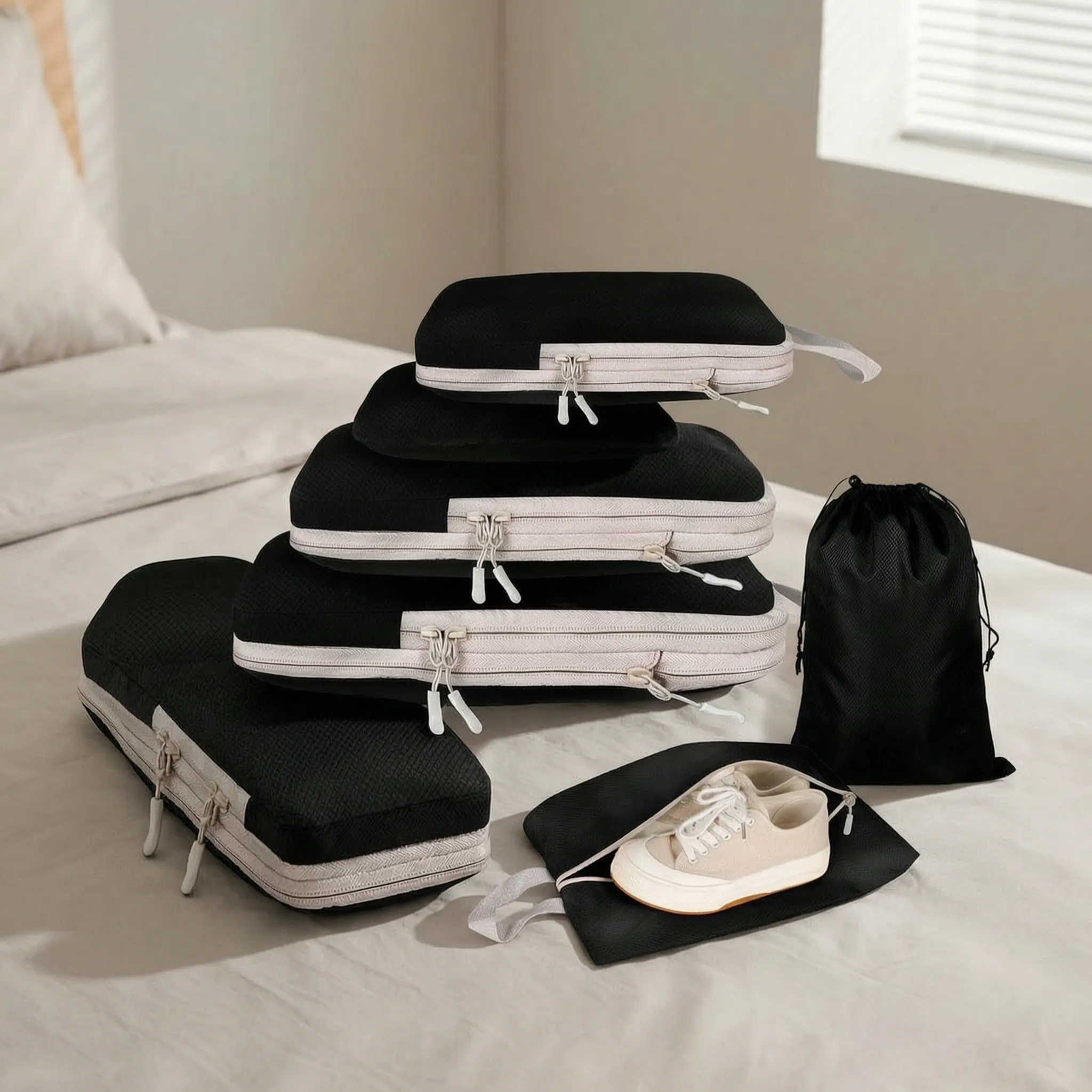 Nordspur | Sortify Compressible Travel Luggage Organiser Set