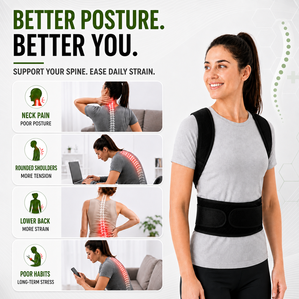 Nordspur | Spinalynx Adjustable One Piece Back Brace