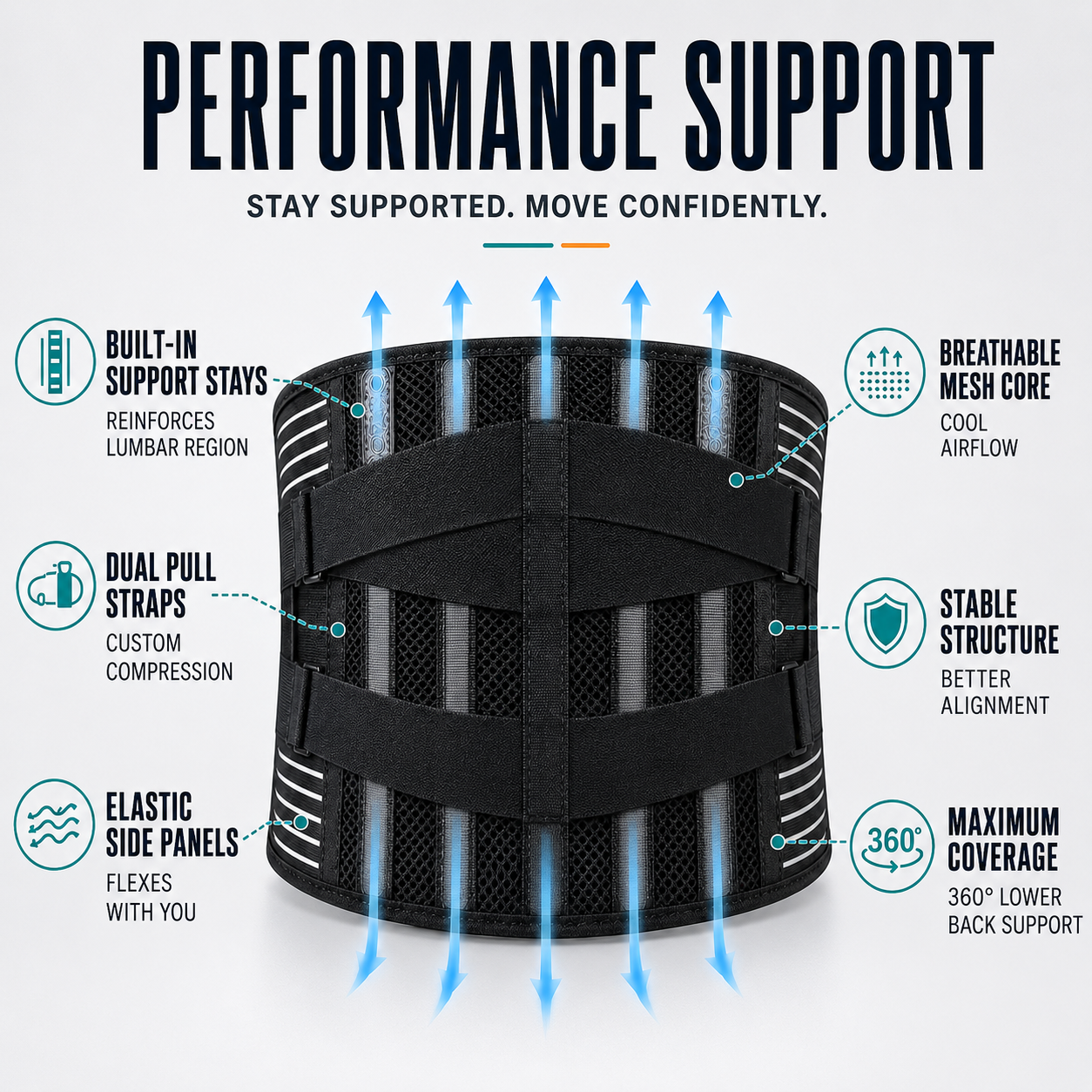 Nordspur | Spineforte Adjustable Lumbar Support Belt