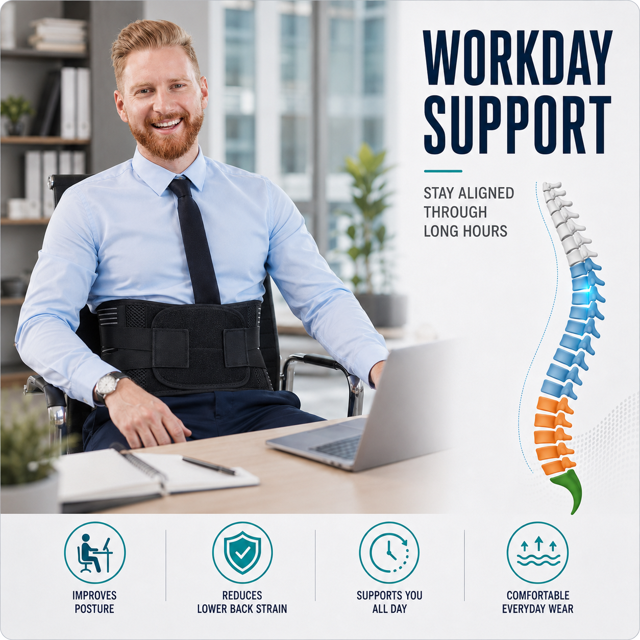 Nordspur | Spineforte Adjustable Lumbar Support Belt