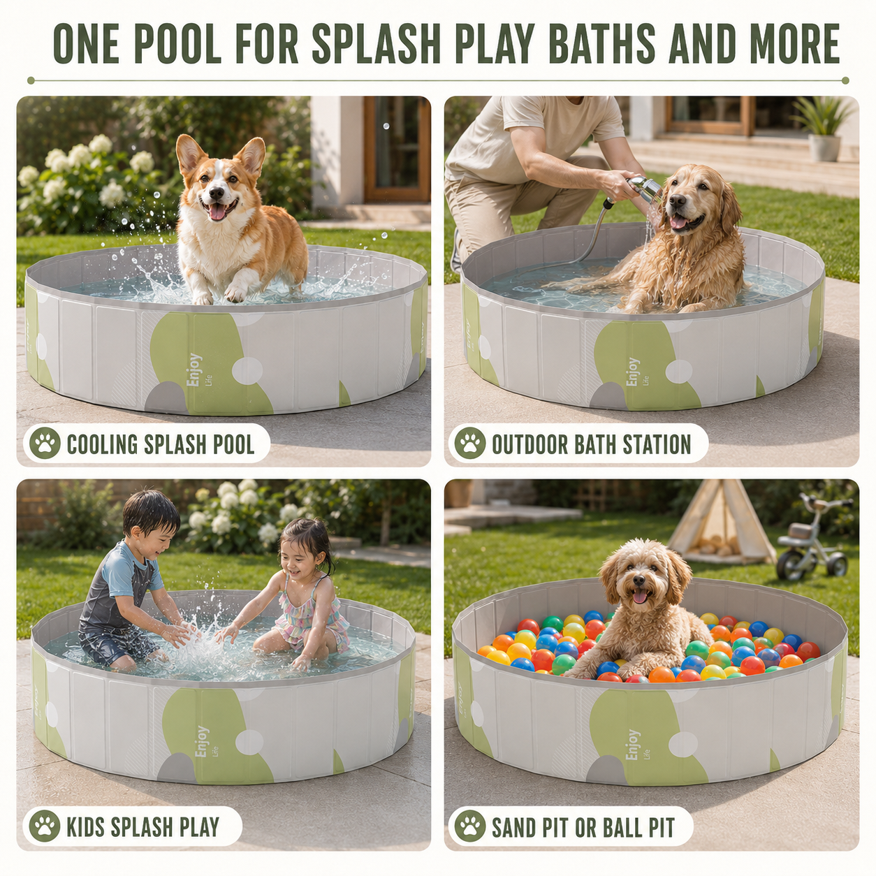 Nordspur | Splashfold Foldable Dog Paddling Pool