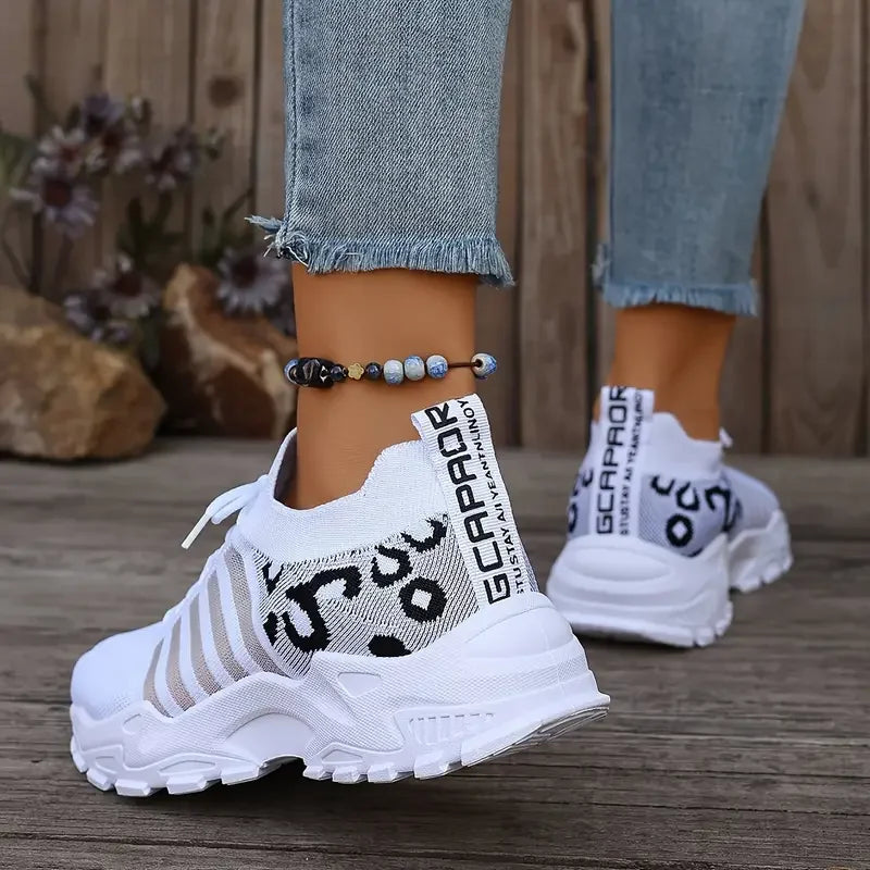 Nordspur | Spottrel Leopard Print Lace-Up Trainers