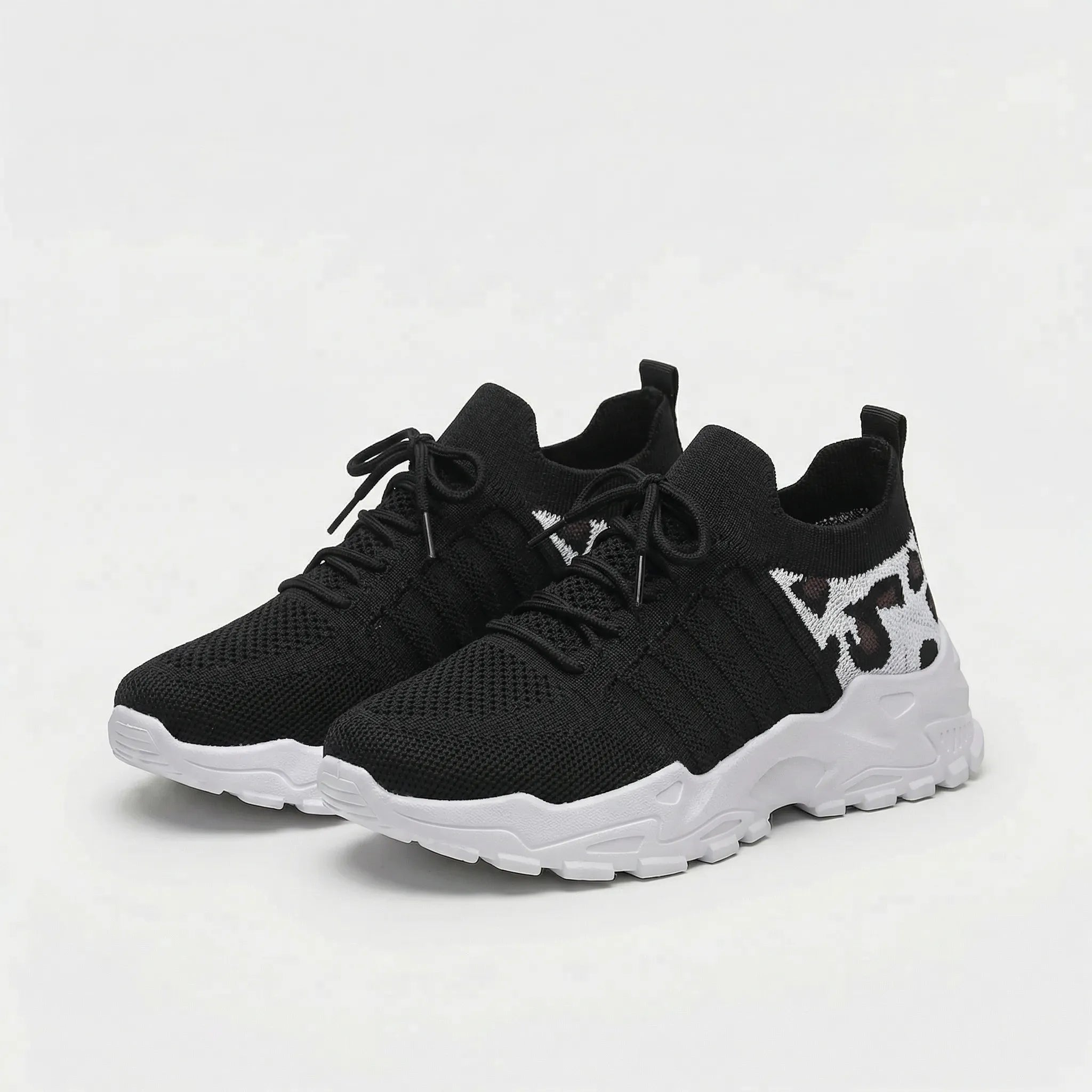Nordspur | Spottrel Leopard Print Lace-Up Trainers