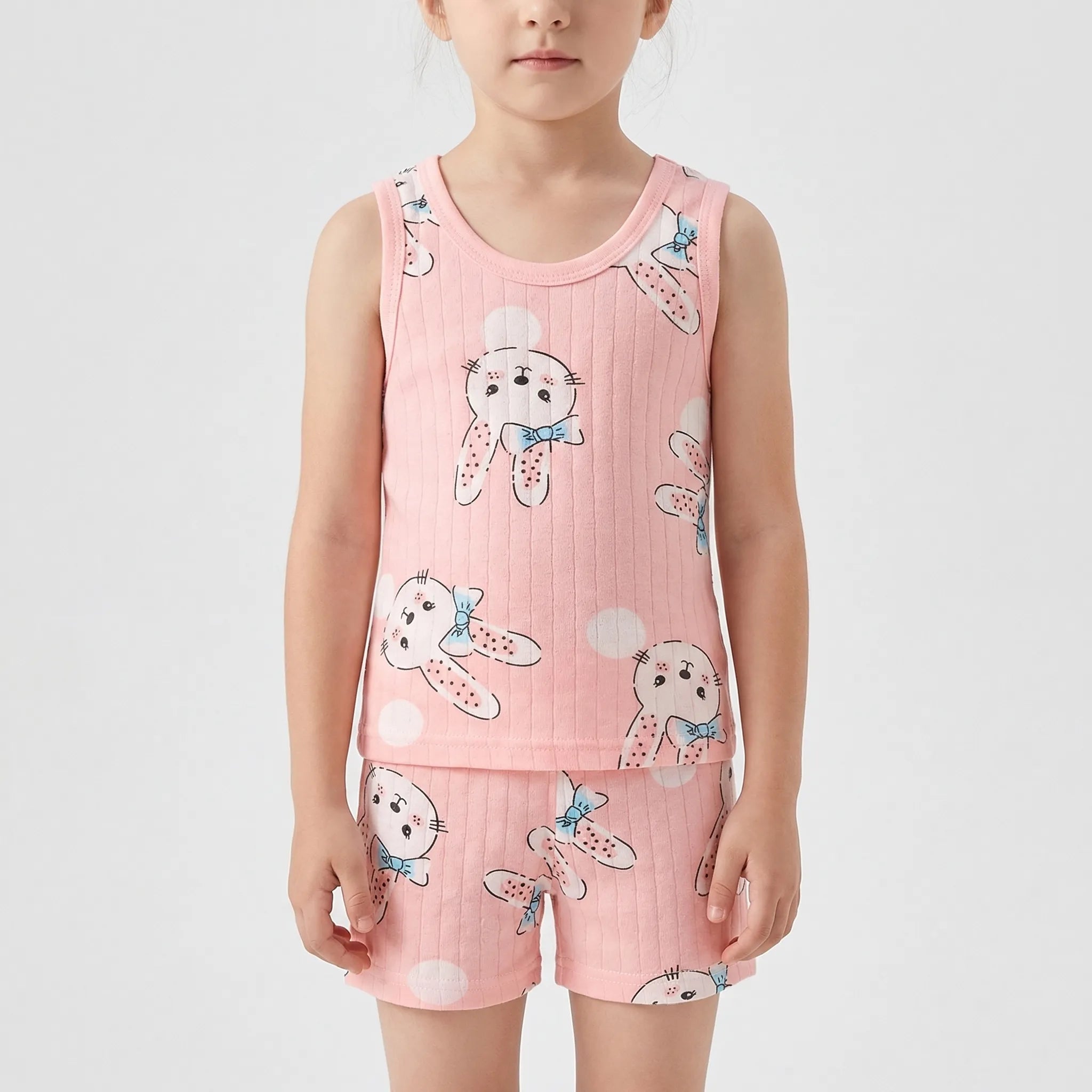 Nordspur | Spriglet Printed Sleeveless Vest And Shorts Set