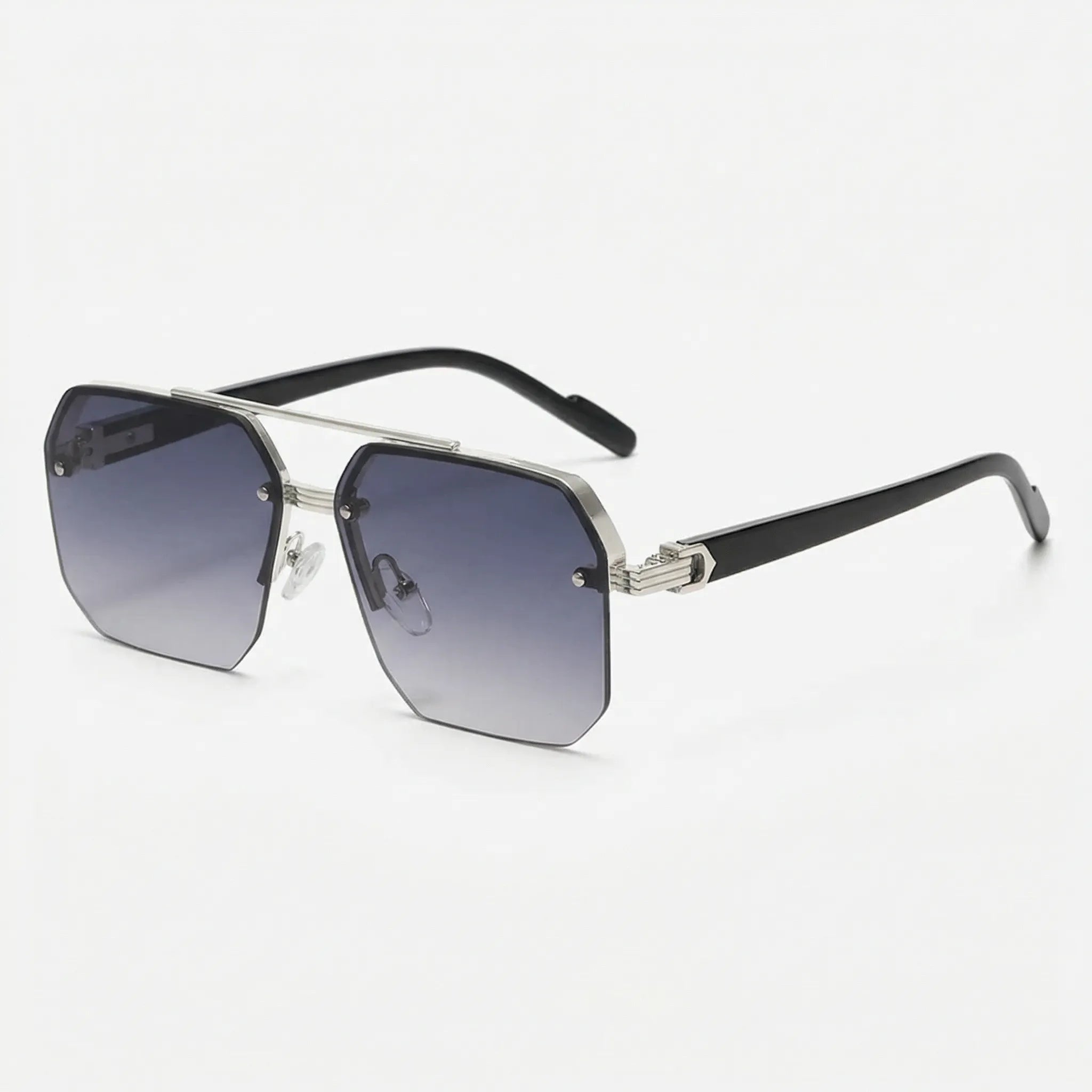 Nordspur | Squarix Square Half-Frame Retro Sunglasses