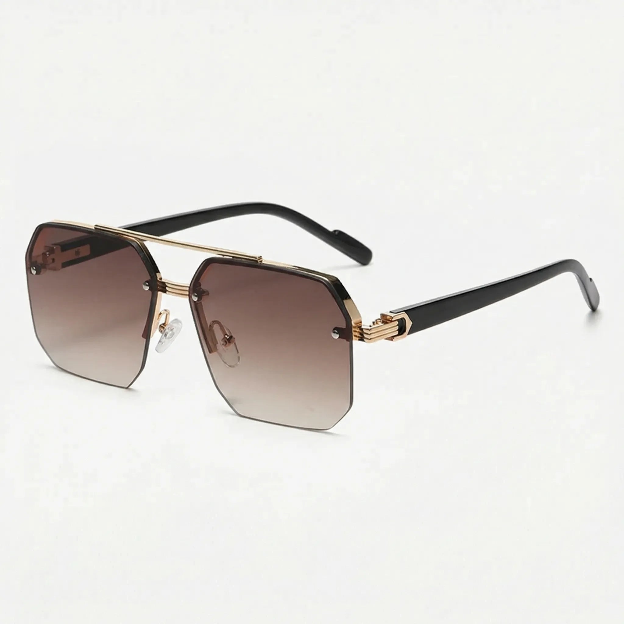 Nordspur | Squarix Square Half-Frame Retro Sunglasses