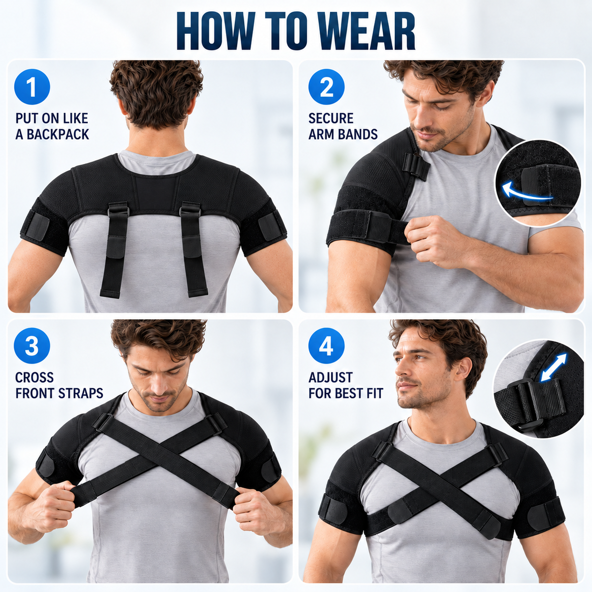 Nordspur | StabiliXen Adjustable Cross Shoulder Brace