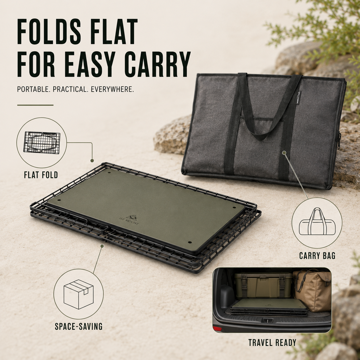 Nordspur | Stackly Stackable Foldable Outdoor Camping Table