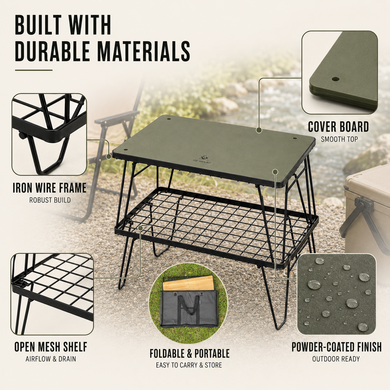 Nordspur | Stackly Stackable Foldable Outdoor Camping Table