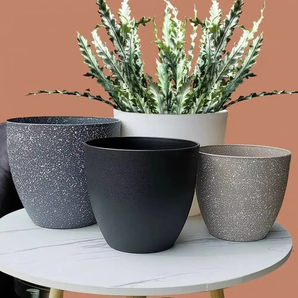 Nordspur | Stonveil Large Frosted Stone-Effect Bonsai Pot