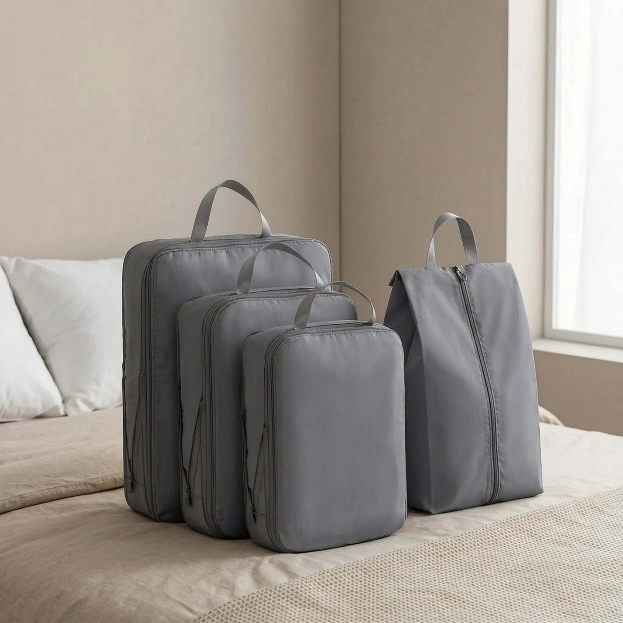 Nordspur | StowMate Four-Piece Compression Luggage Set