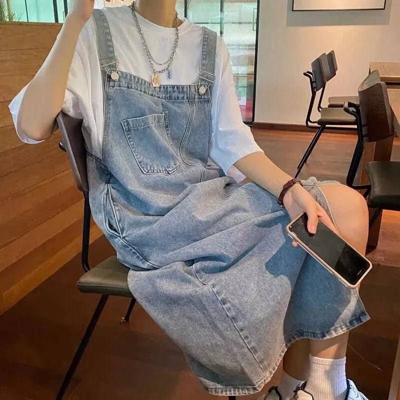 Nordspur | Strapello Sleeveless Dungaree-Style Midi Dress