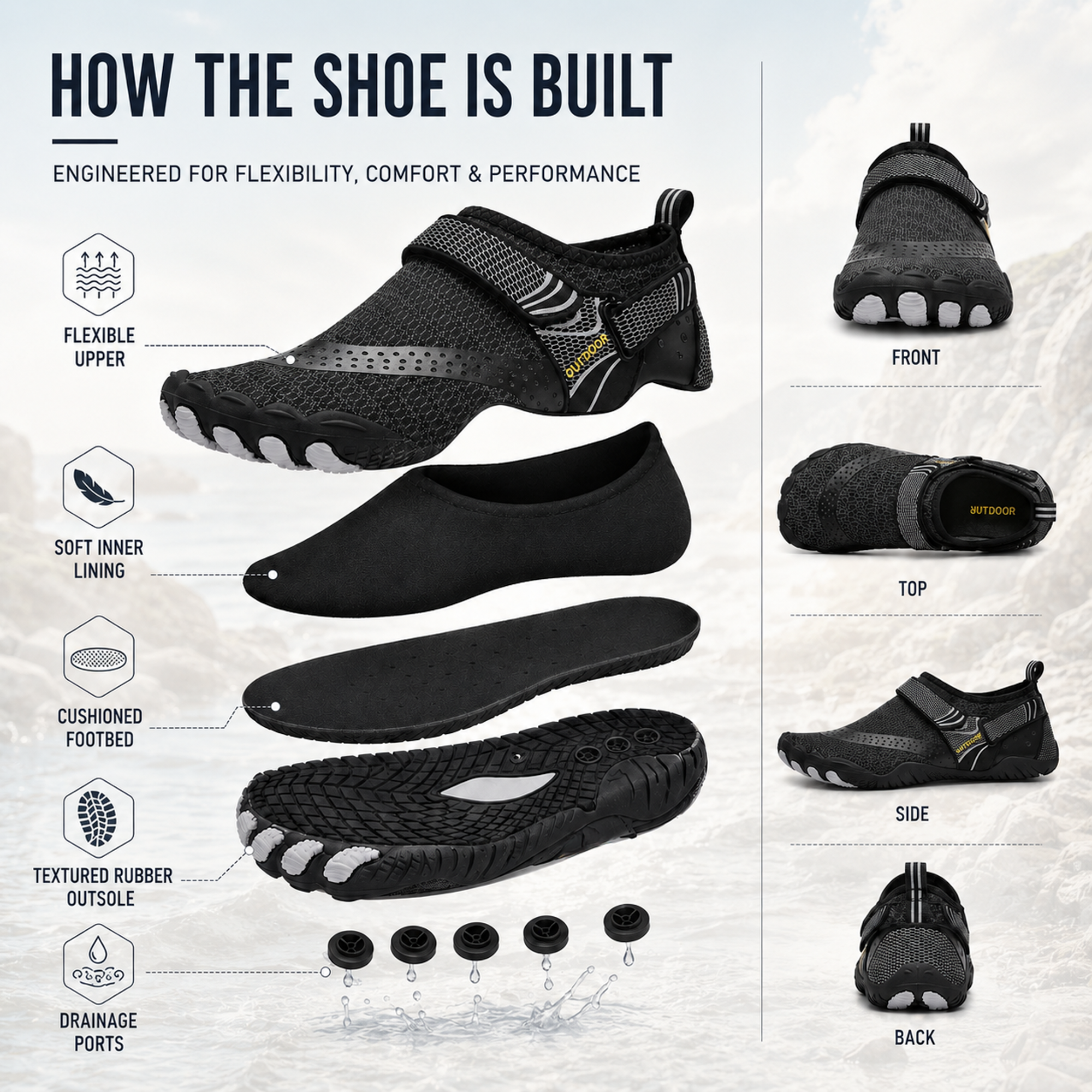 Nordspur | Streamtek Quick-Dry Unisex Water Shoe