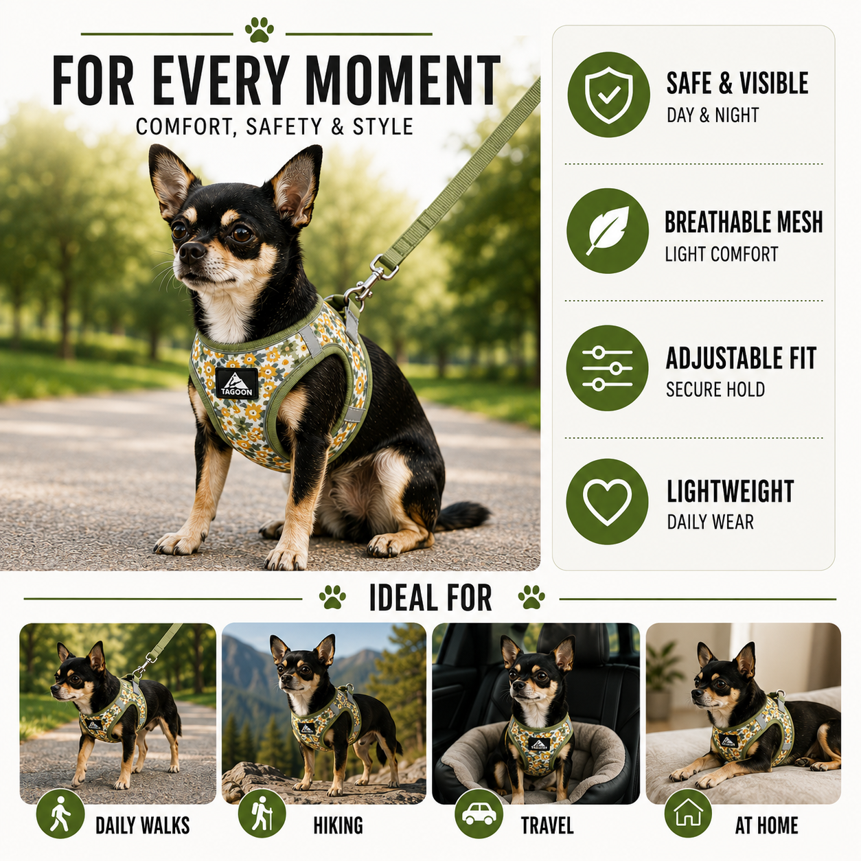 Nordspur | Striddler Adjustable No-Pull Pet Harness Set
