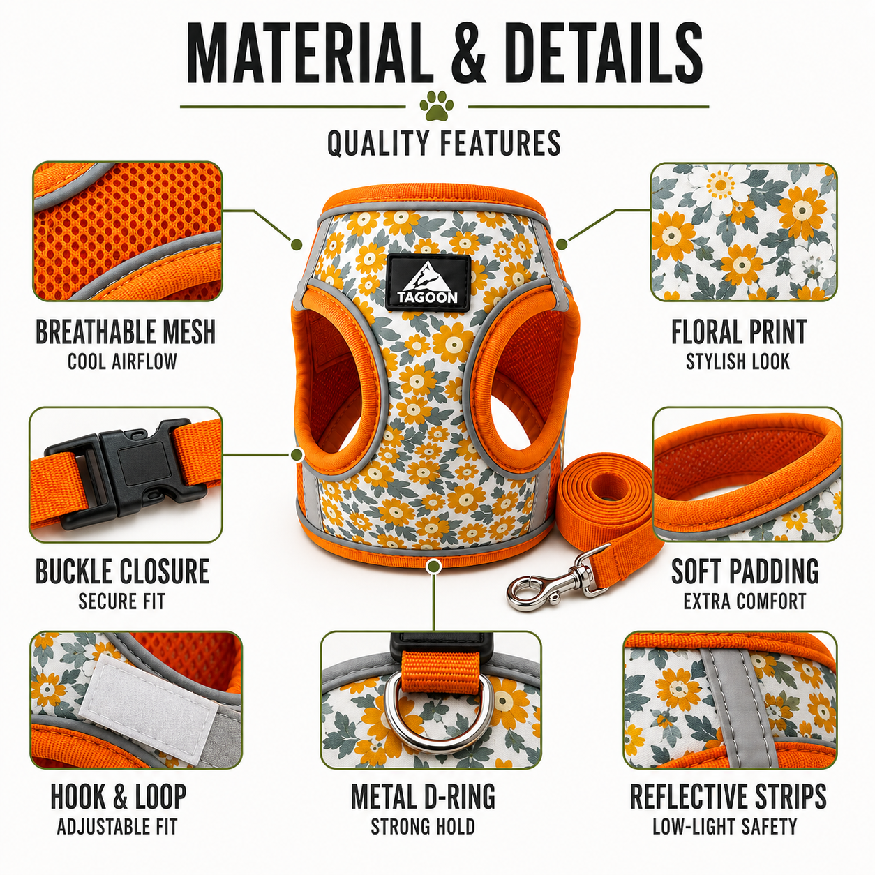 Nordspur | Striddler Adjustable No-Pull Pet Harness Set