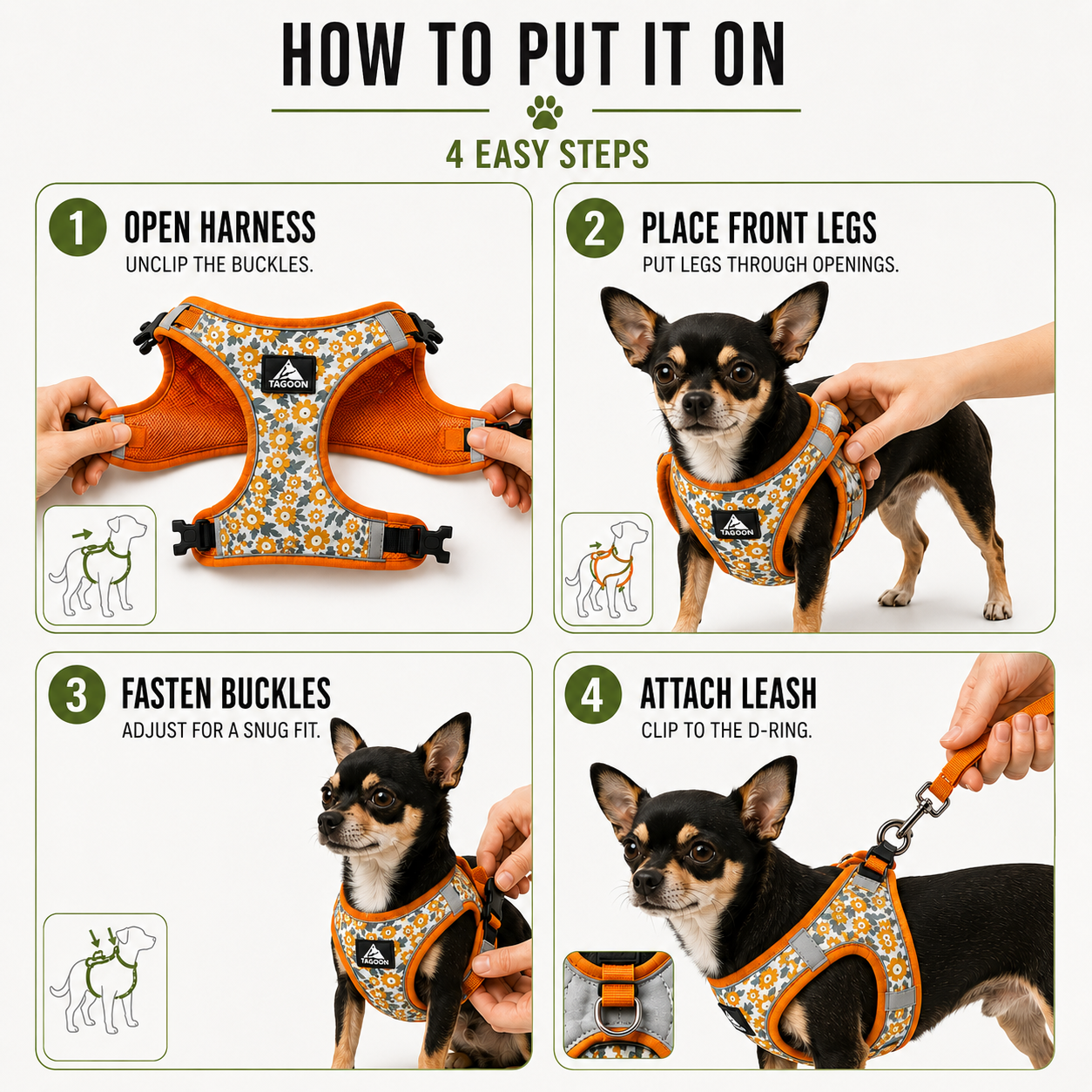 Nordspur | Striddler Adjustable No-Pull Pet Harness Set