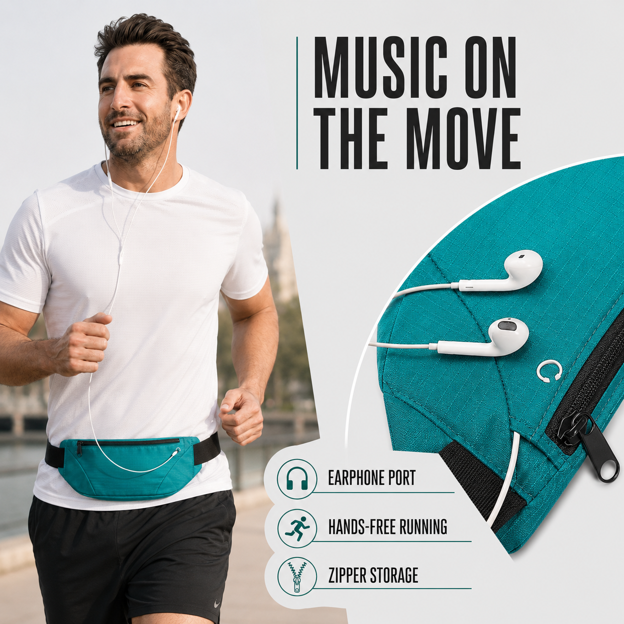 Nordspur | StrideLume Lightweight Waterproof Waist Pack